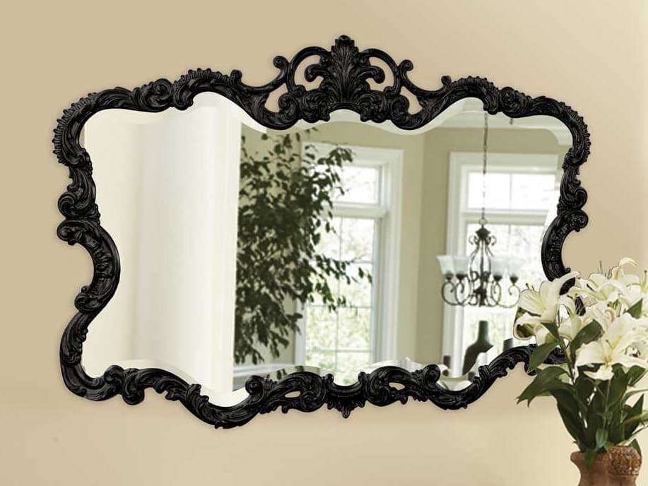 Howard Elliott Talida Black Wall Mirror