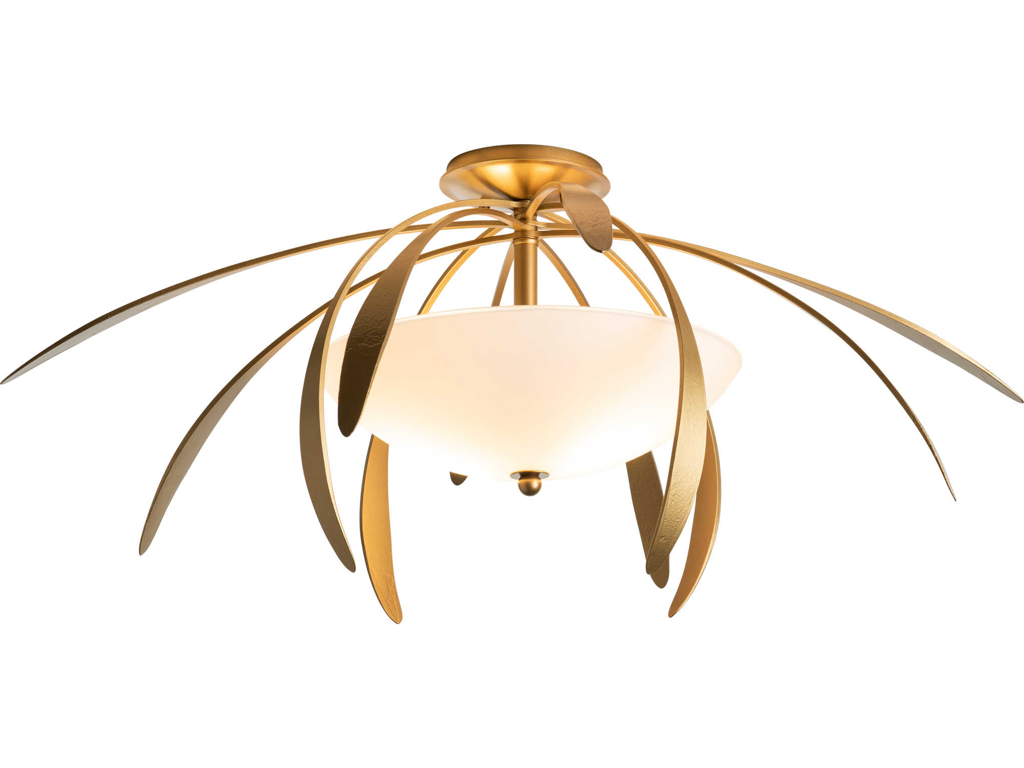 Hubbardton Forge Dahlia 2-Light Glass Bowl Semi Flush Mount