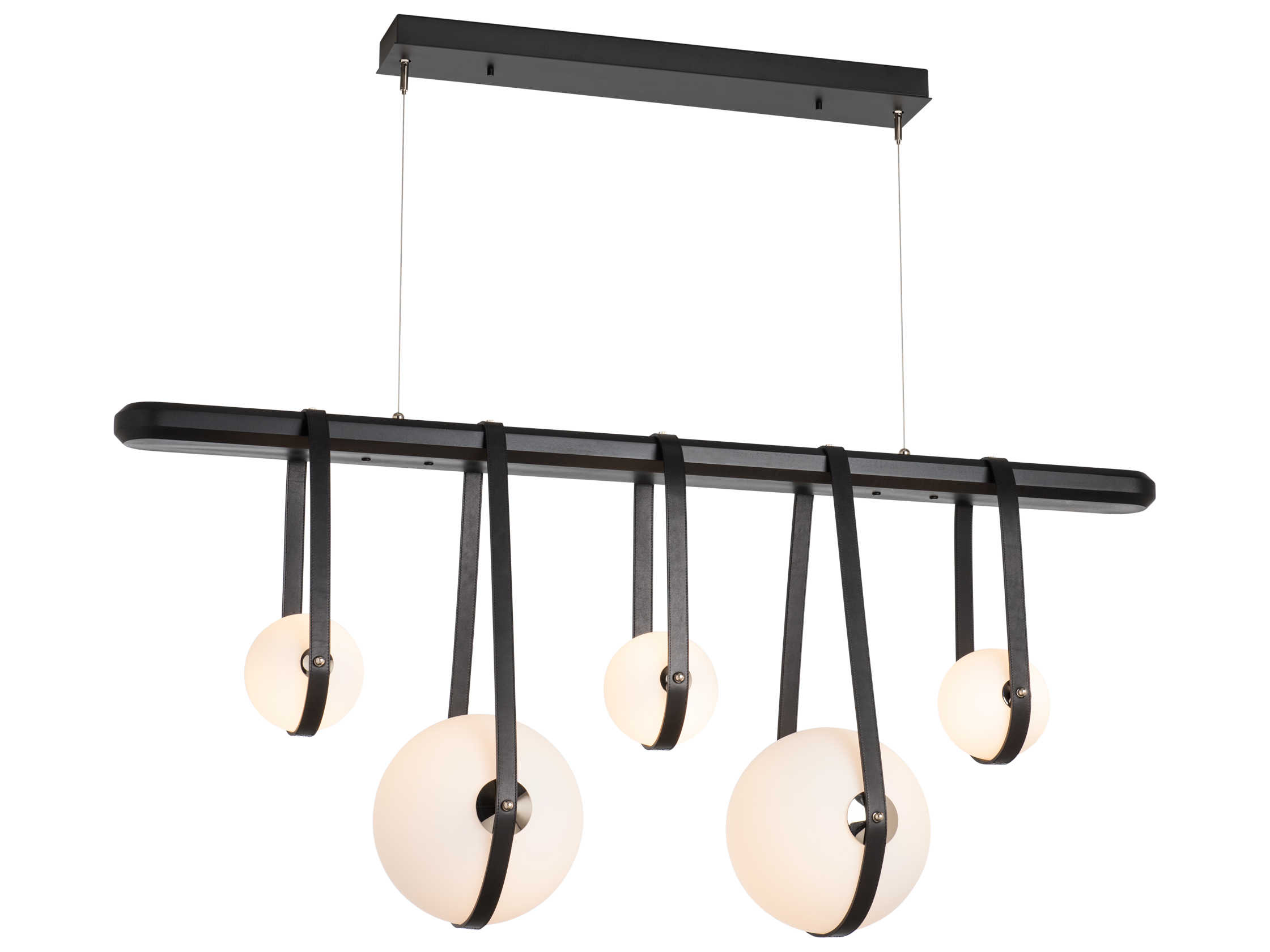 Hubbardton Forge Derby 5-Light Glass LED Globe Linear Island Pendant
