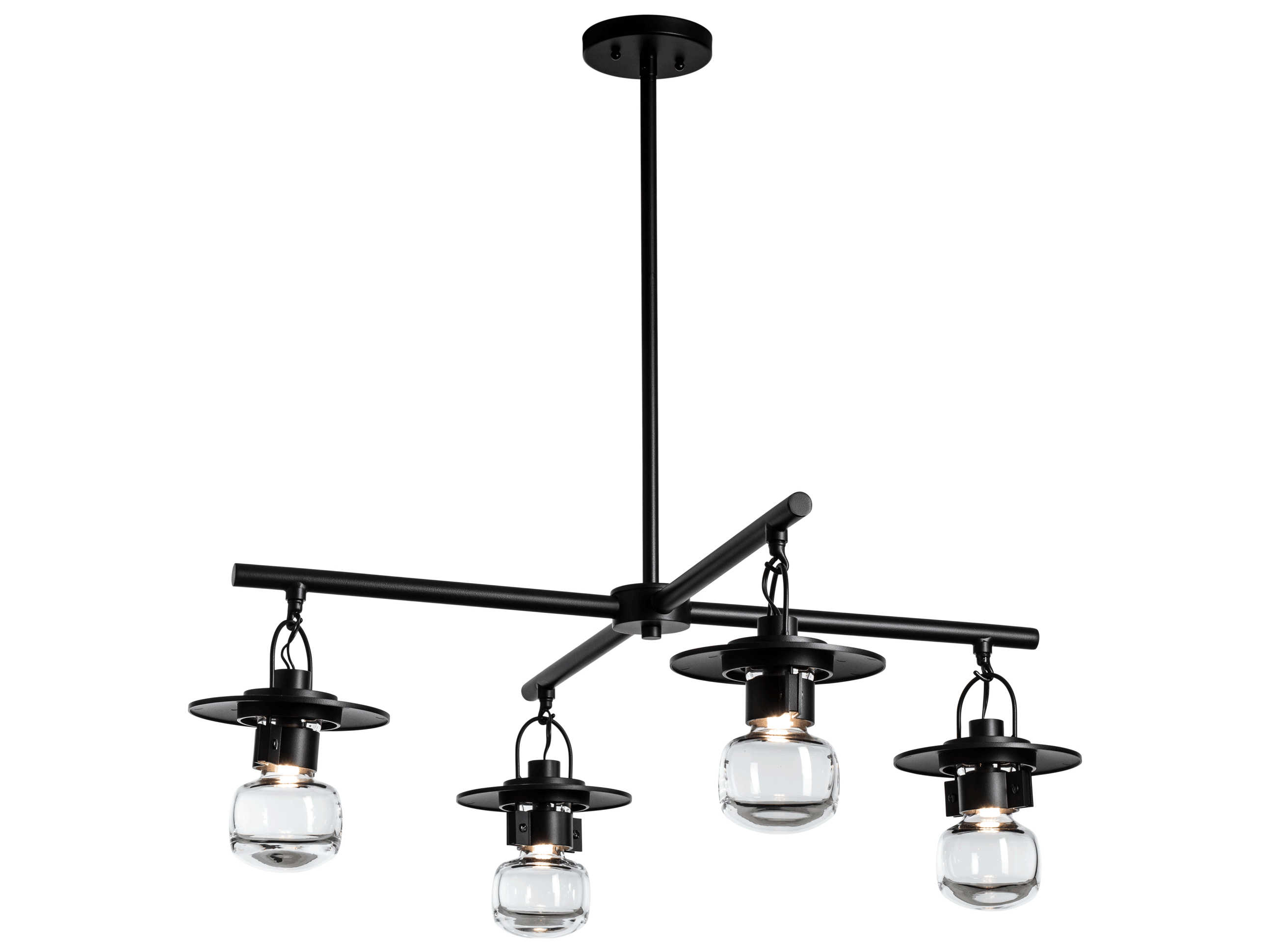 Hubbardton Forge Mason 4 - Light Glass LED Outdoor Hanging Light