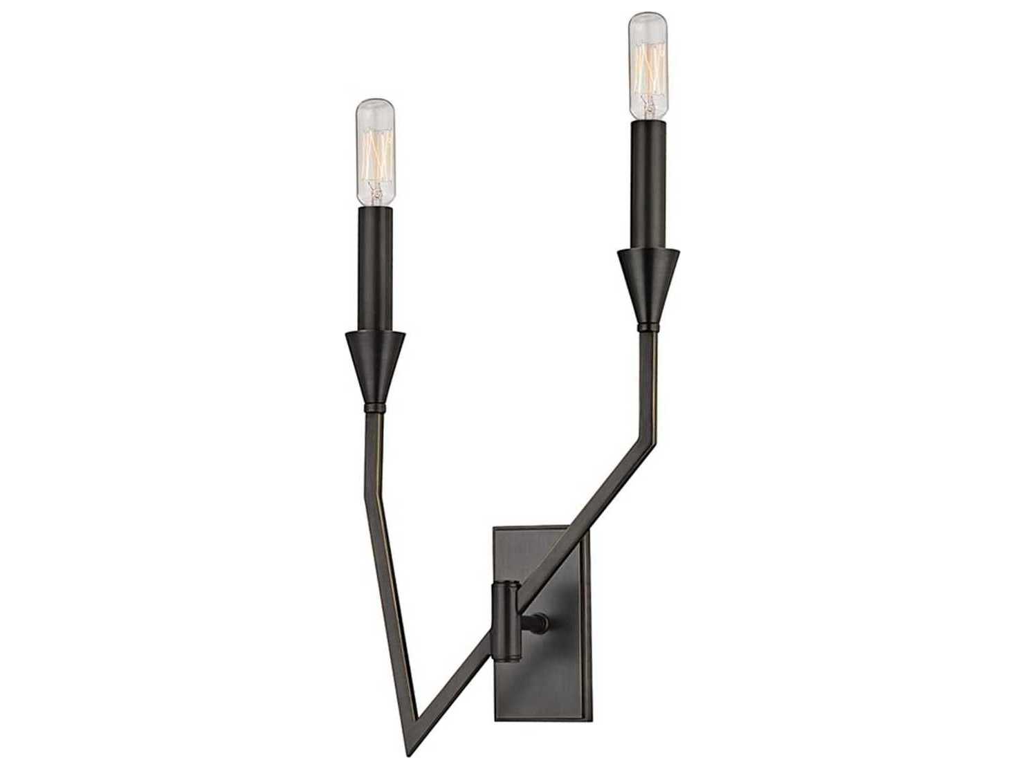 Hudson Valley Archie 2-Light Old Bronze Wall Sconce