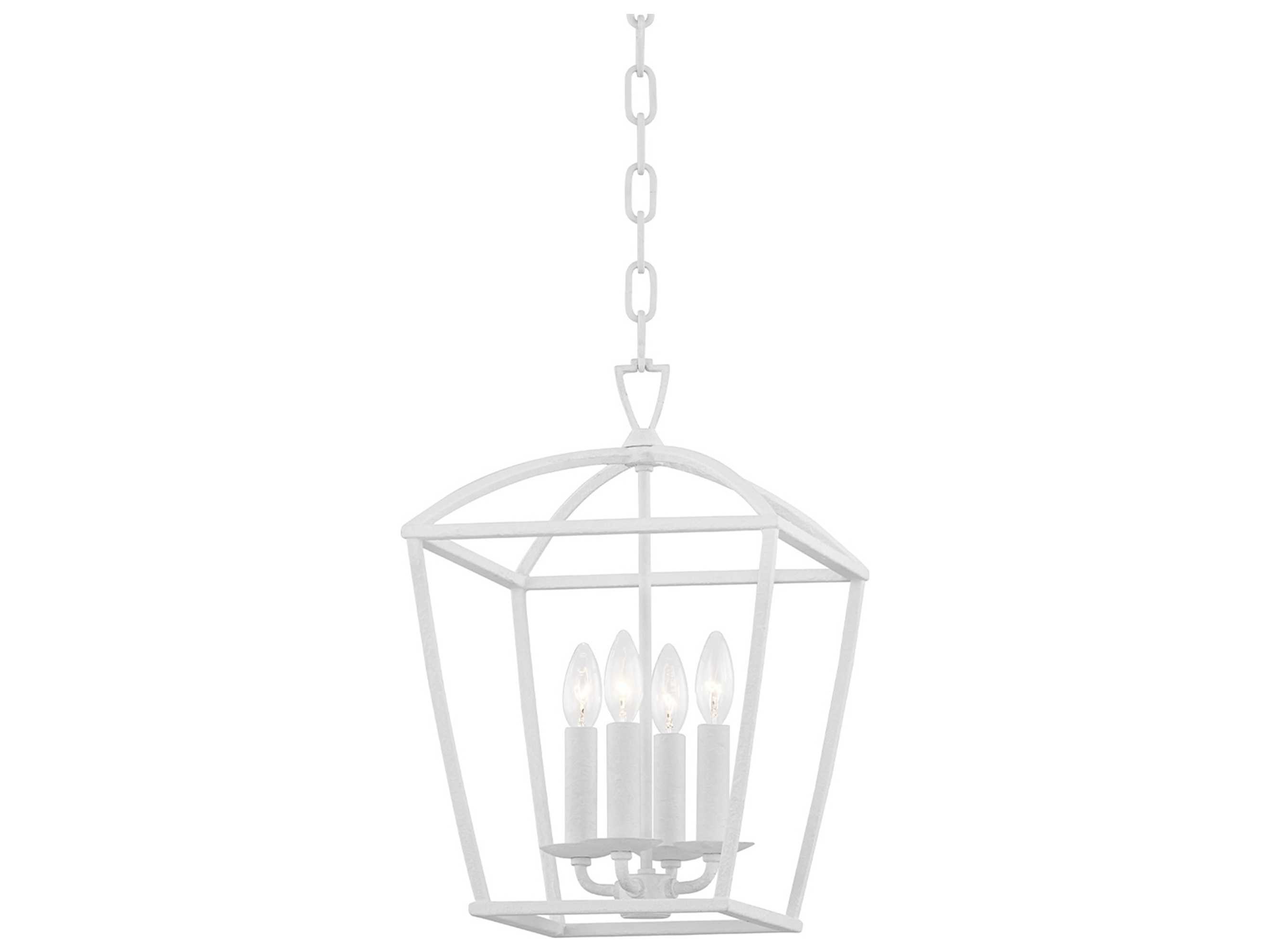 Hudson Valley Bryant 4-Light White Plaster Candelabra Chandelier