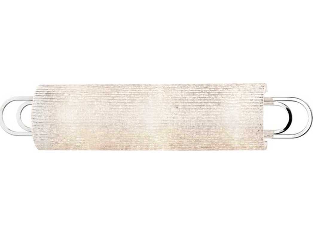 Hudson Valley Buckley 3-Light Polished Nickel Clear Glass Vanity Light