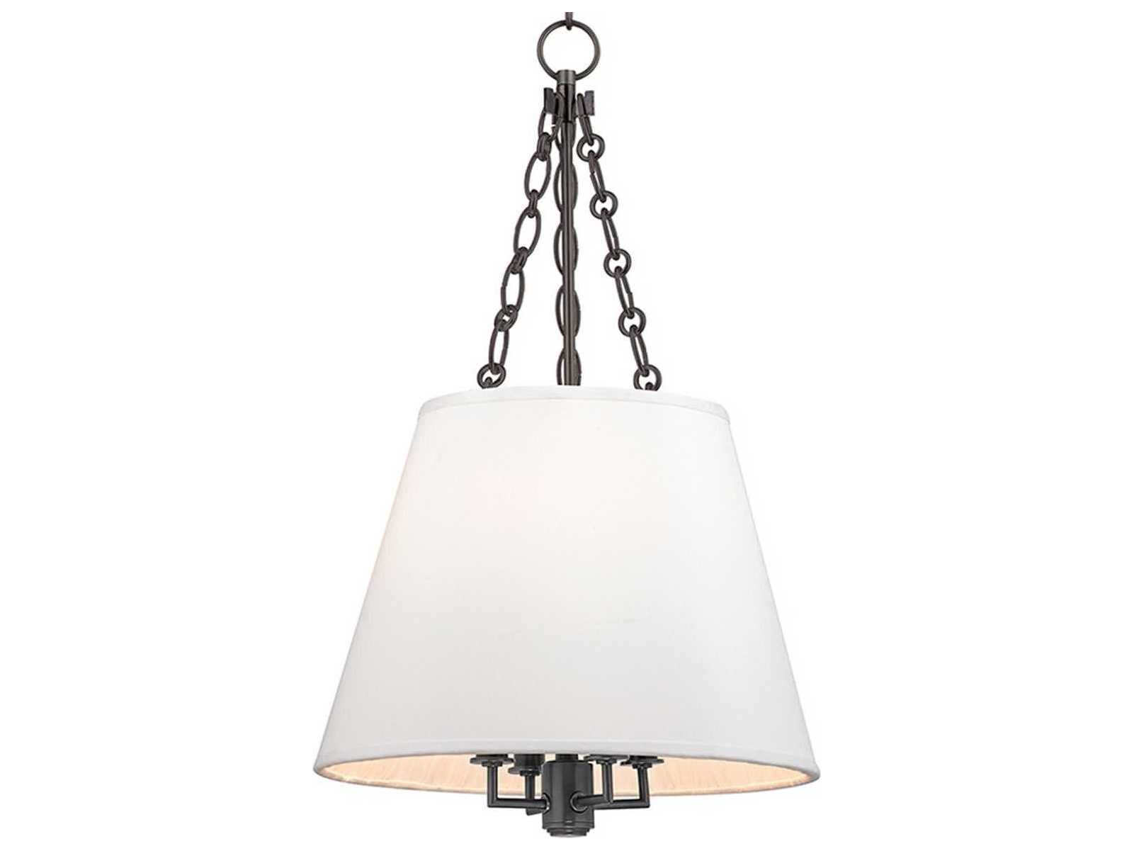 Hudson Valley Burdett 4-Light Old Bronze White Candelabra Empire Chandelier