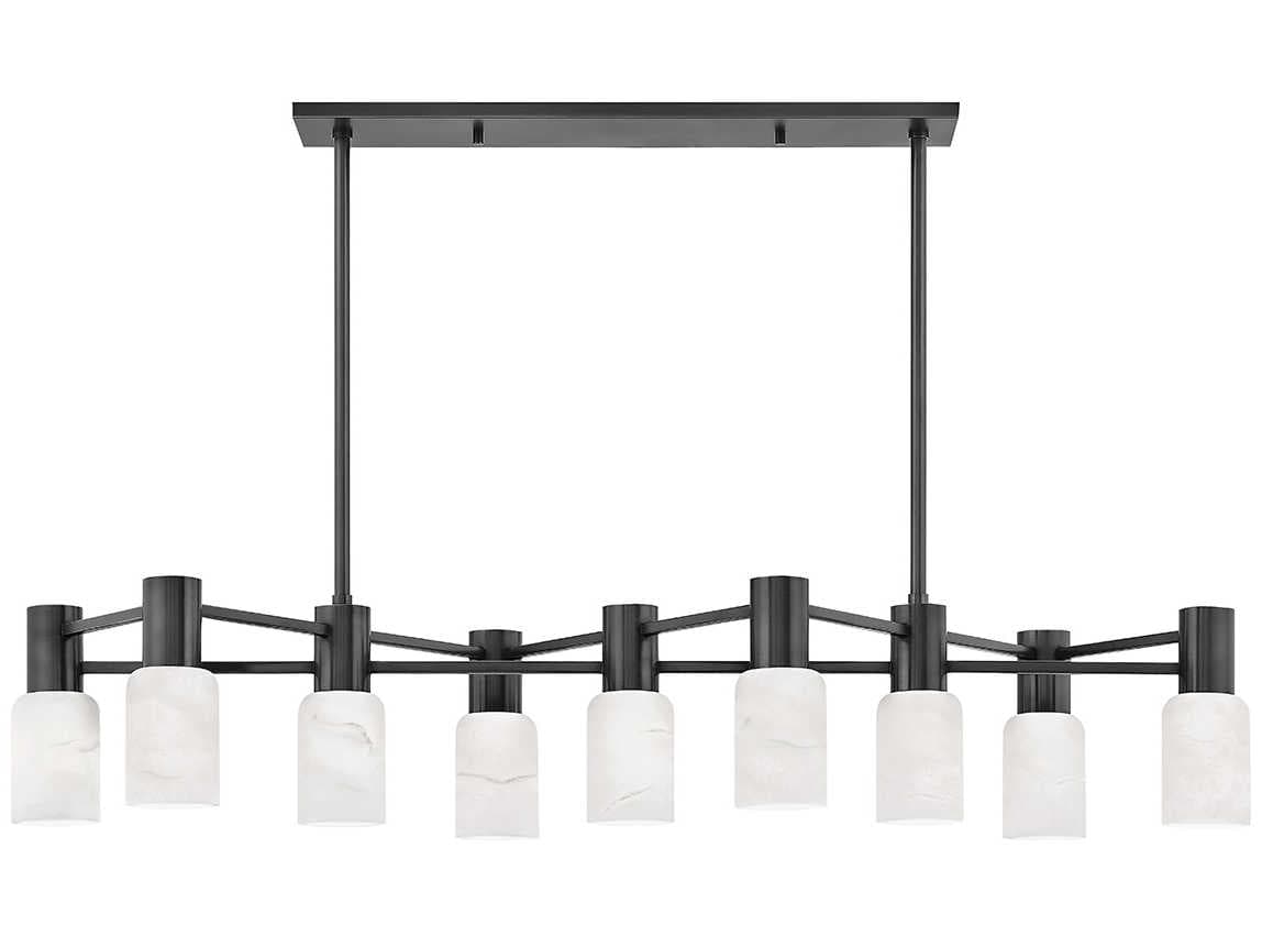 Hudson Valley Centerport 9-Light Old Bronze LED Cylinder Island Pendant