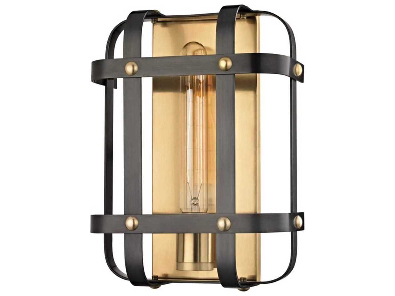 Hudson Valley Colchester 1-Light Aged Old Bronze Brass Wall Sconce