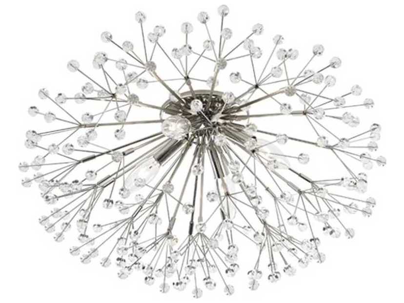 Hudson Valley Dunkirk 4-Light Polished Nickel Crystal Wall Sconce