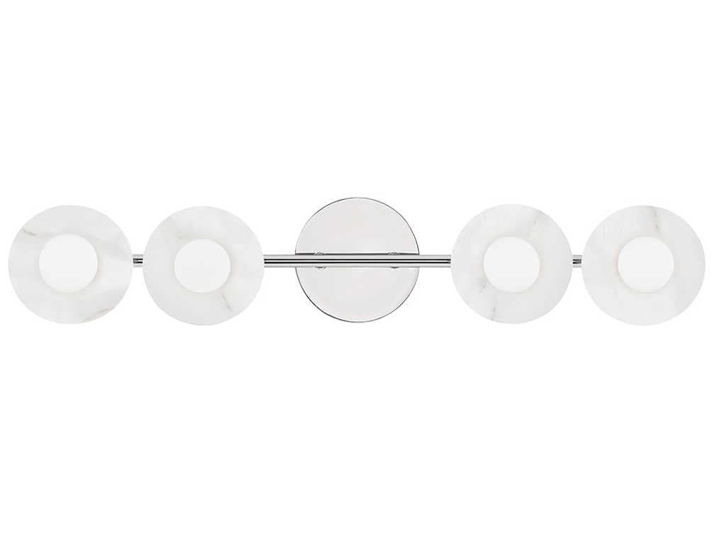 Hudson Valley Elmont 4-Light Polished Nickel Vanity Light