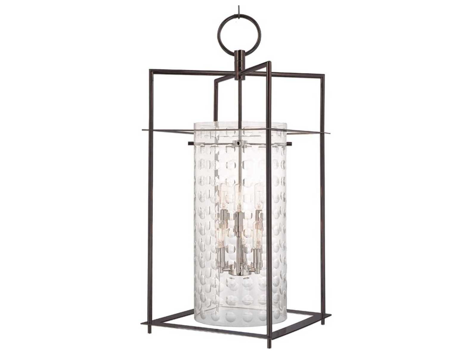 Hudson Valley Esopus 6-Light Old Bronze Clear Glass Candelabra Cylinder Chandelier