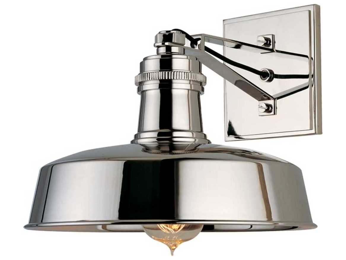 Hudson Valley Falls 1-Light Polished Nickel Wall Sconce