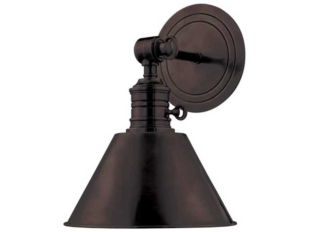 Hudson Valley Garden City 1-Light Old Bronze Wall Sconce