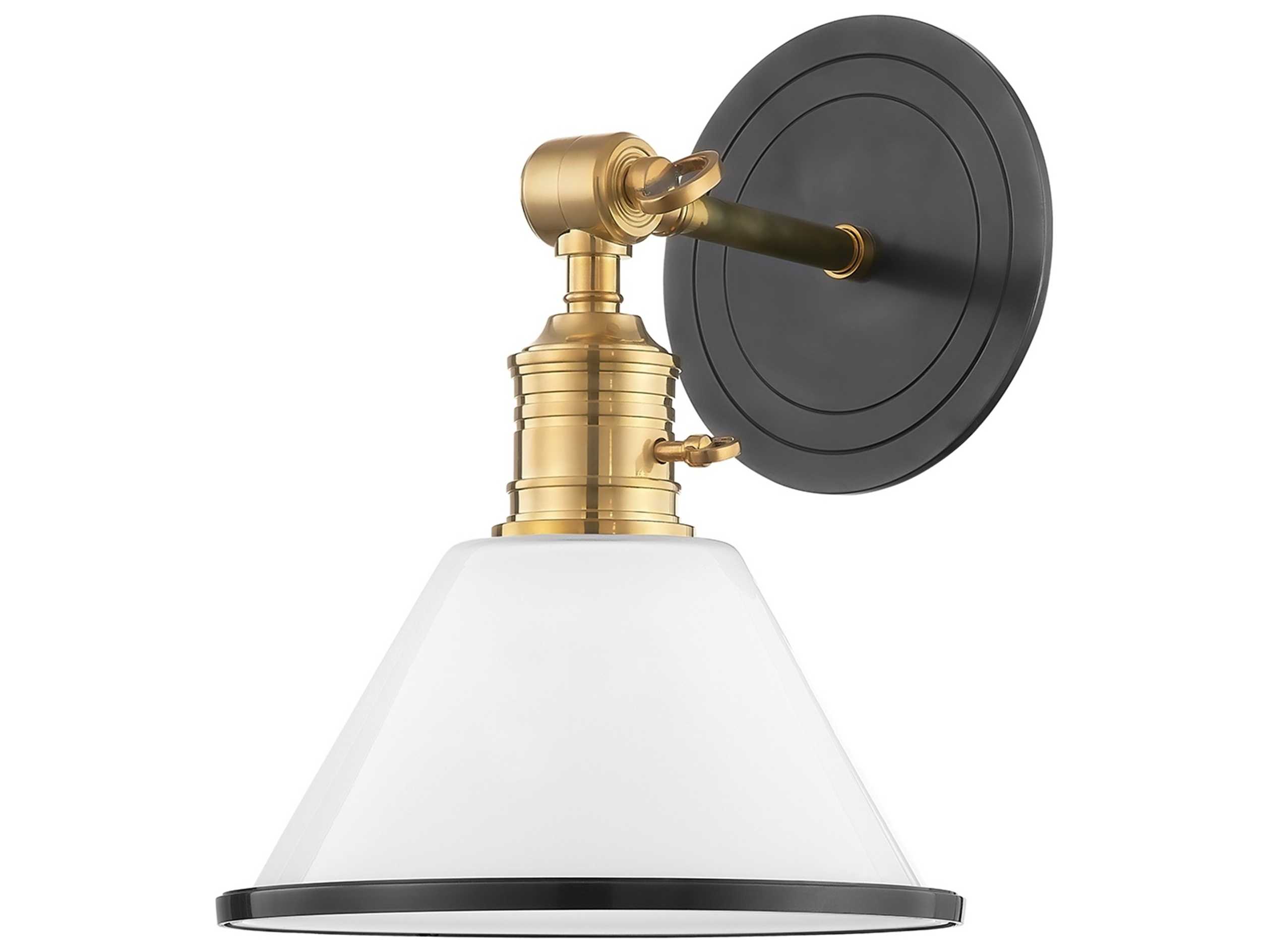 Hudson Valley Garden City 1-Light Aged Old Bronze Wall Sconce