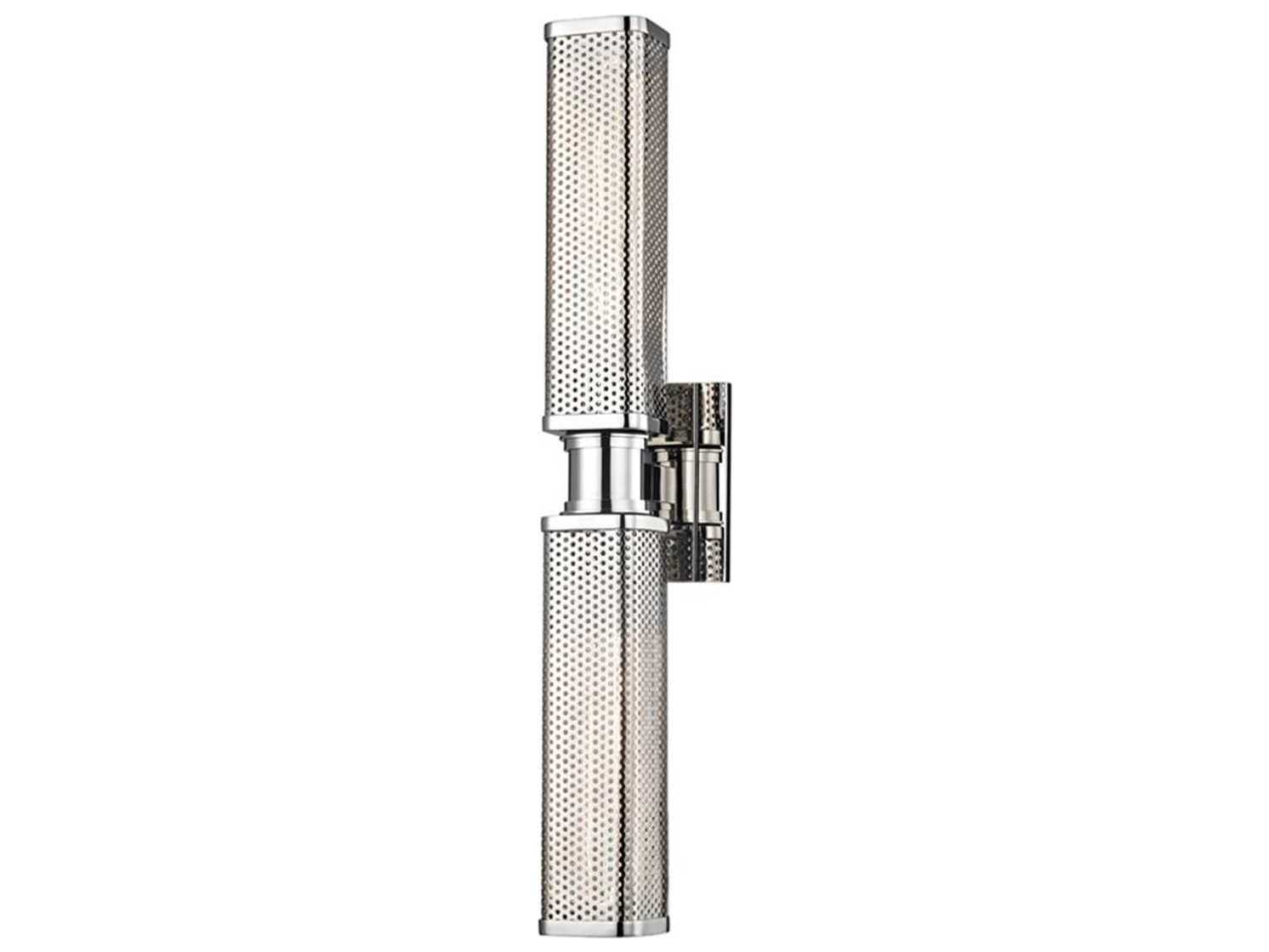 Hudson Valley Gibbs 2-Light Polished Nickel Wall Sconce