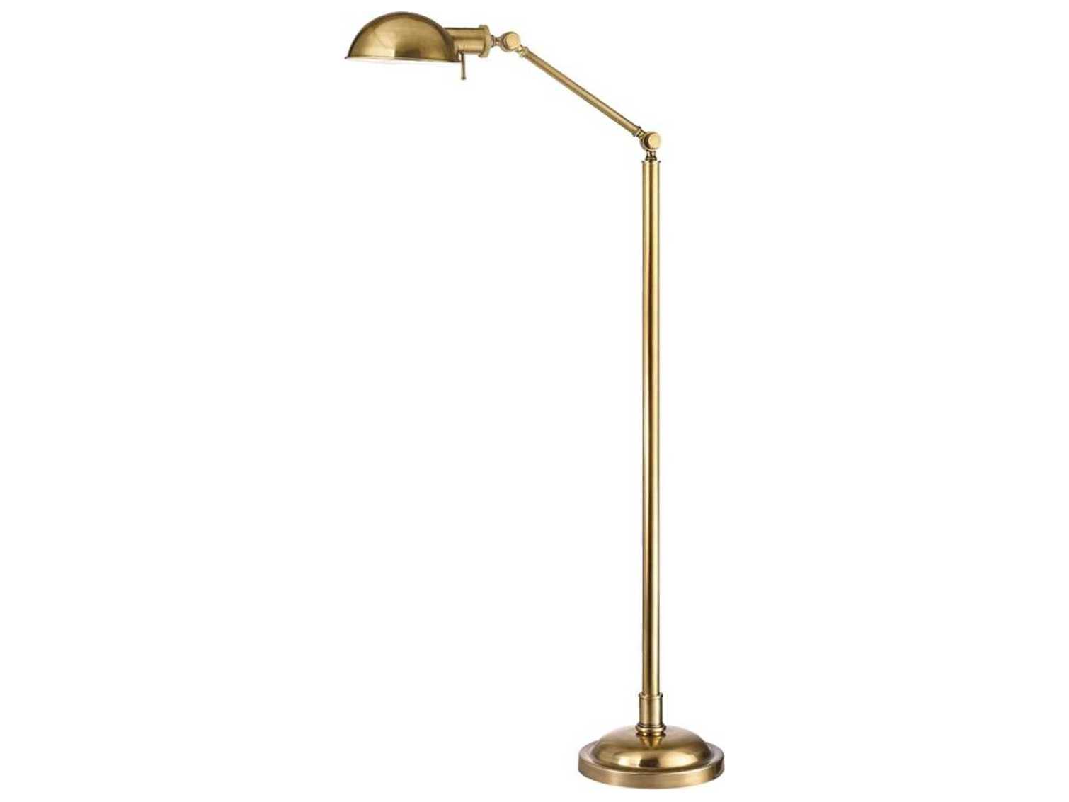 Hudson Valley Girard Vintage Brass Floor Lamp