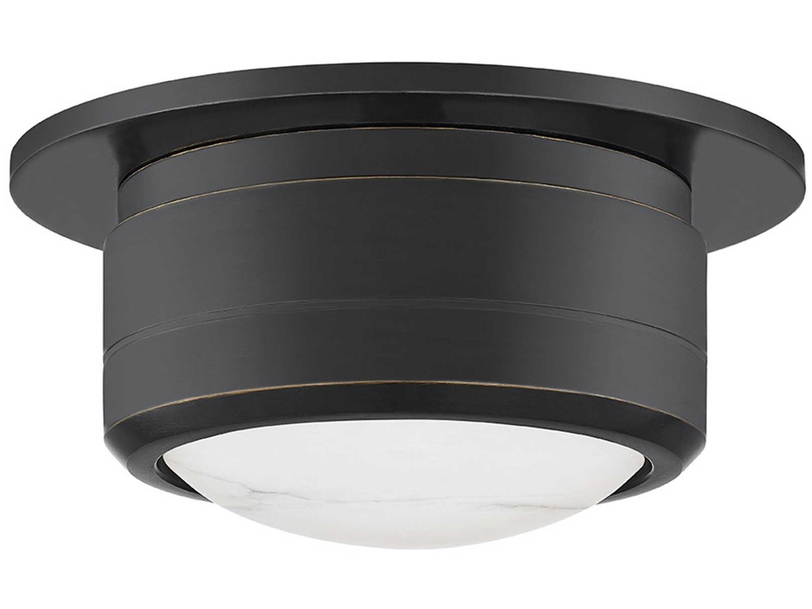 Hudson Valley Greenport 1-Light Old Bronze LED Bowl Dome Flush Mount