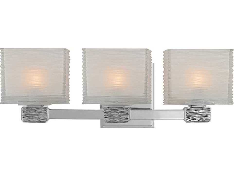 Hudson Valley Hartsdale 3-Light Polished Nickel White Glass Vanity Light
