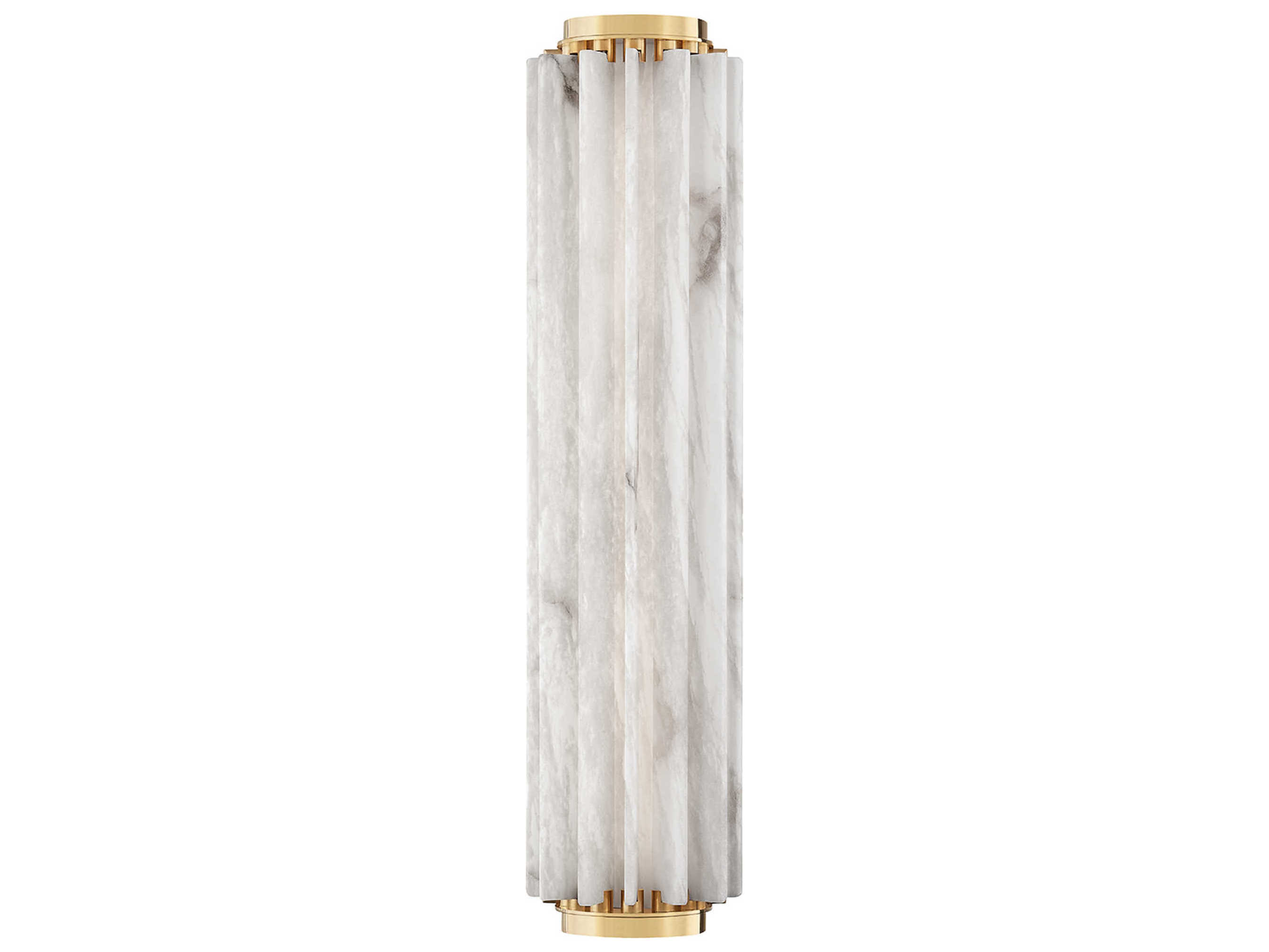 Hudson Valley Hillside 1-Light Aged Brass Glass LED Wall Sconce