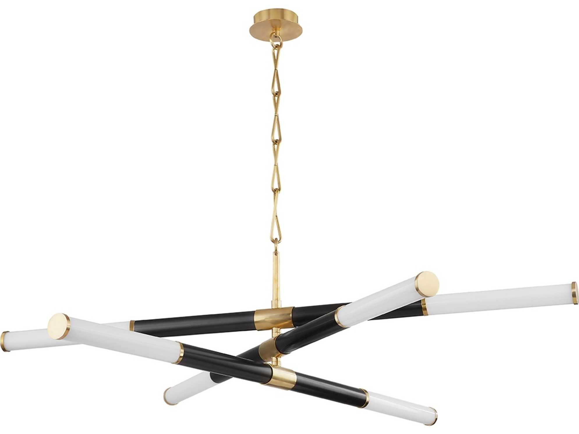 Hudson Valley Huntington 6-Light Aged Old Bronze LED Cylinder Linear Pendant