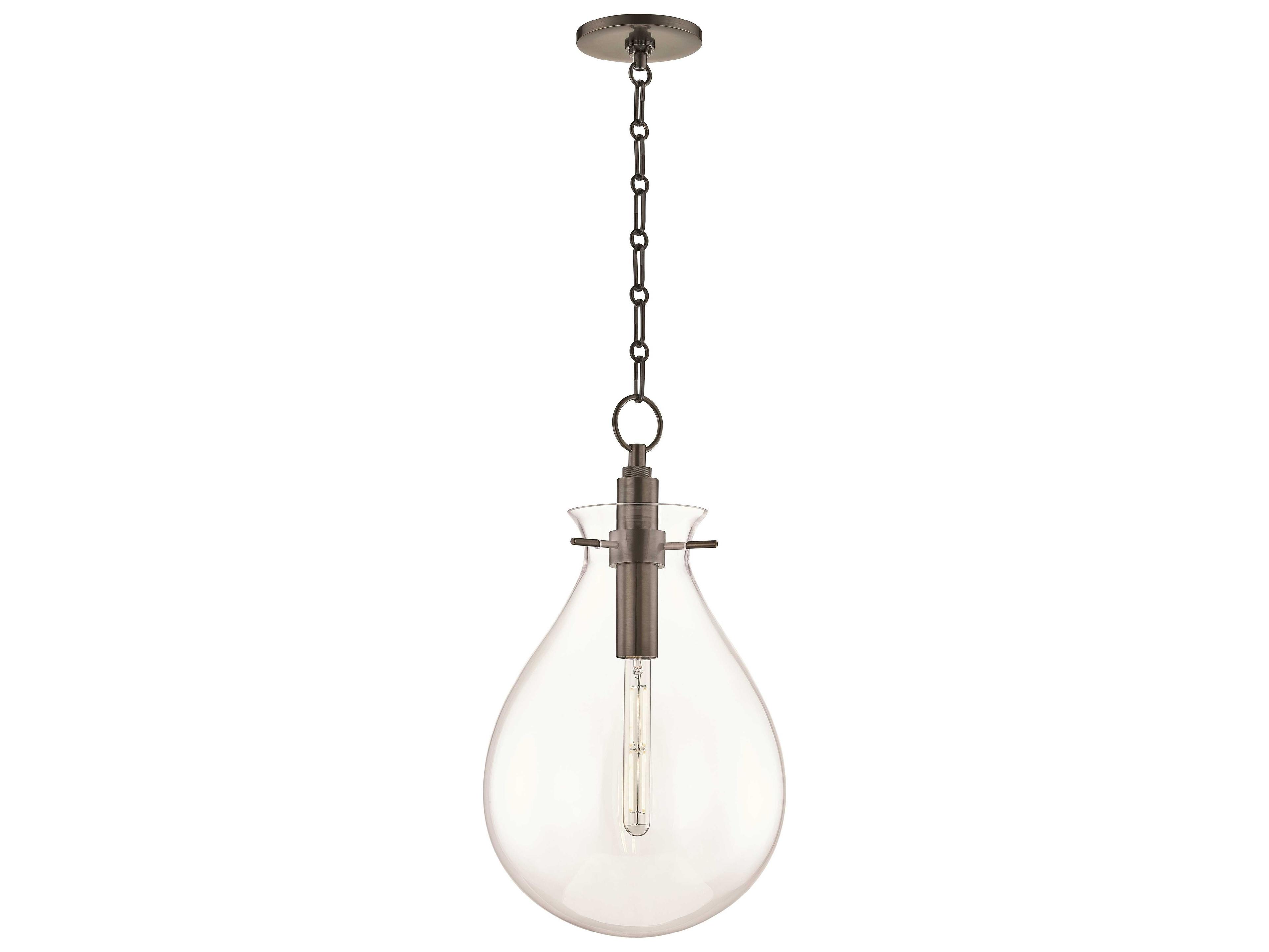 Hudson Valley Ivy 1-Light Old Bronze Clear Glass LED Pendant