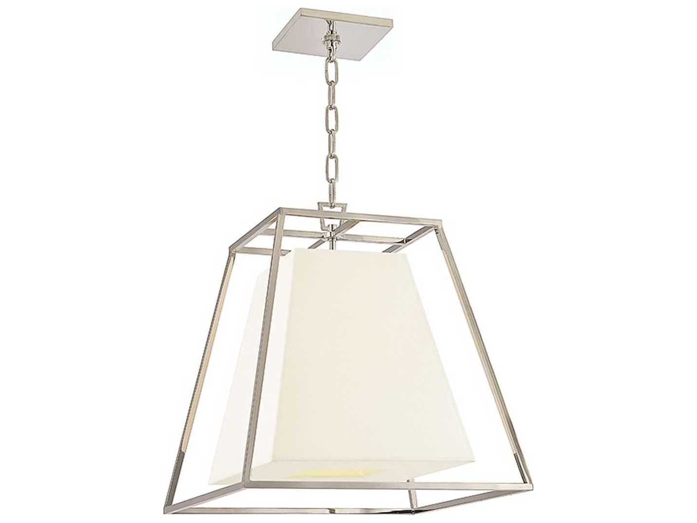 Hudson Valley Kyle 4-Light Polished Nickel White Empire Pendant
