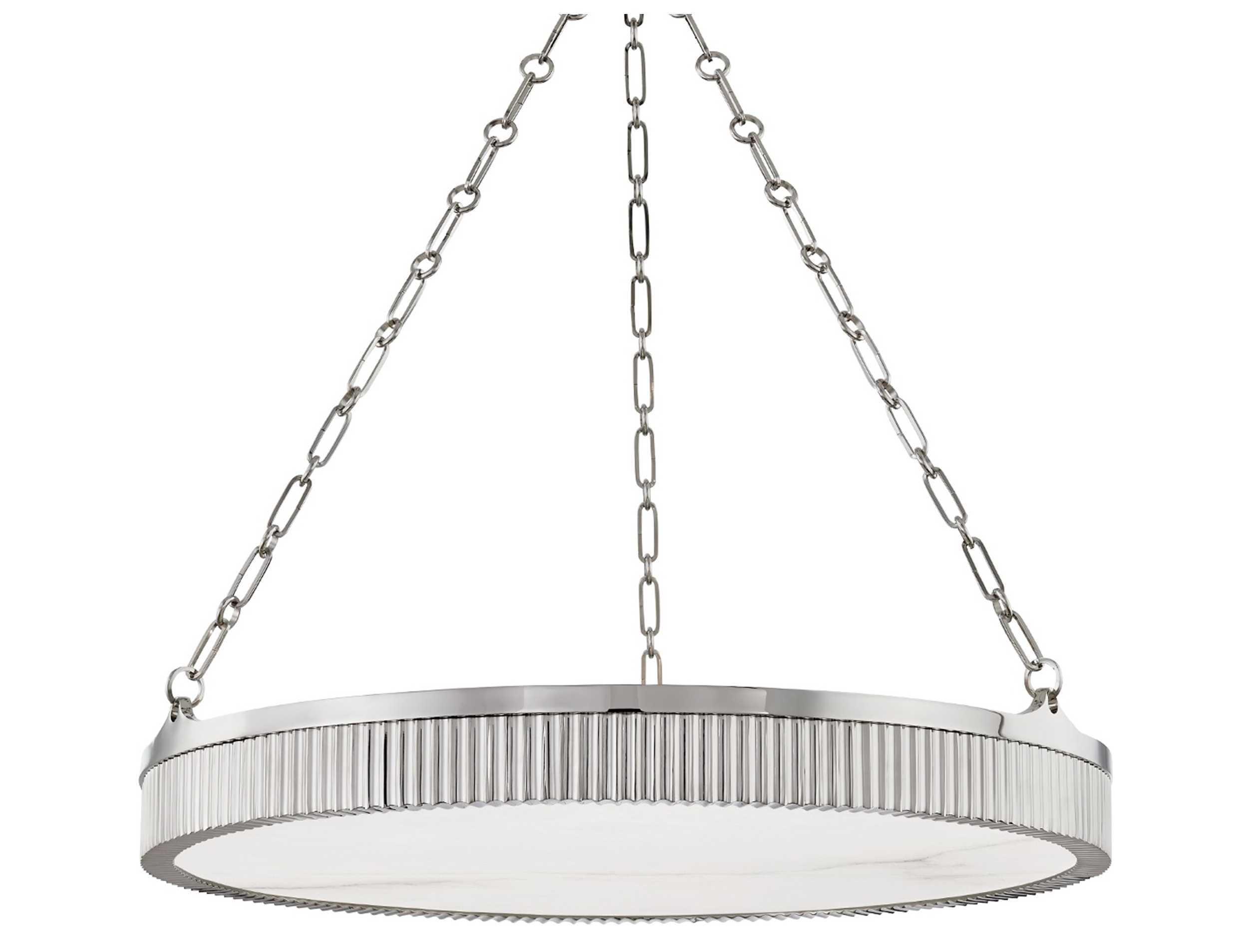 Hudson Valley Lynden 8-Light Polished Nickel Drum Pendant