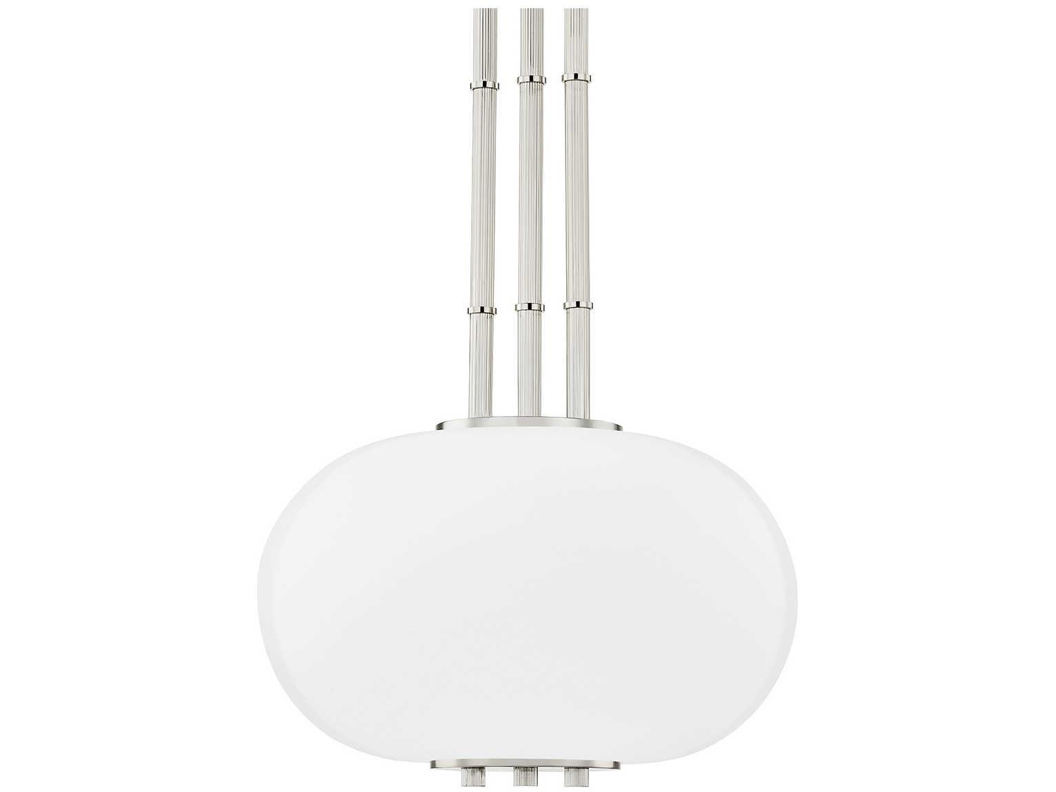 Hudson Valley Palisade 1-Light Burnished Nickel Round Pendant