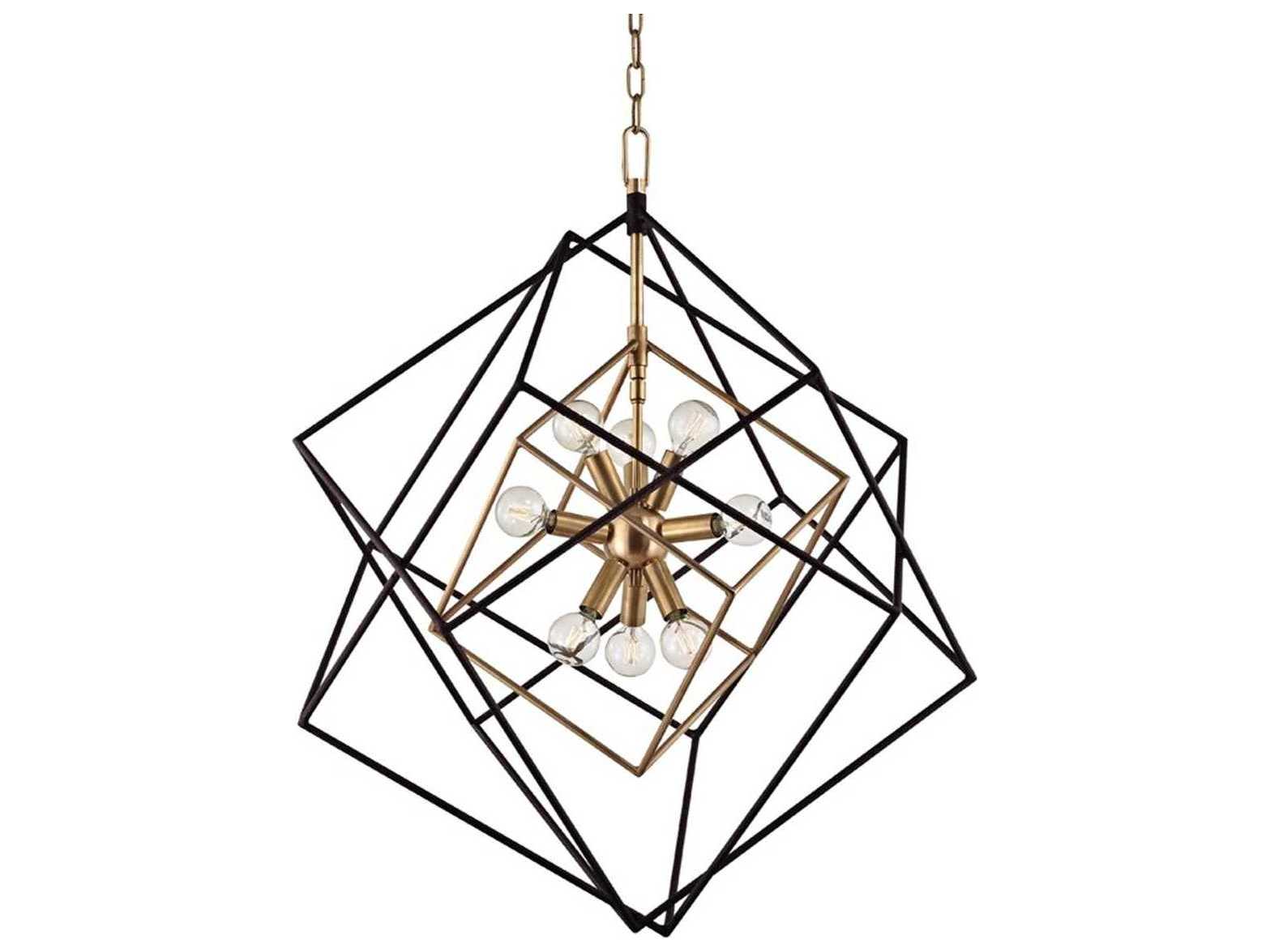 Hudson Valley Roundout 9-Light Aged Brass Pendant