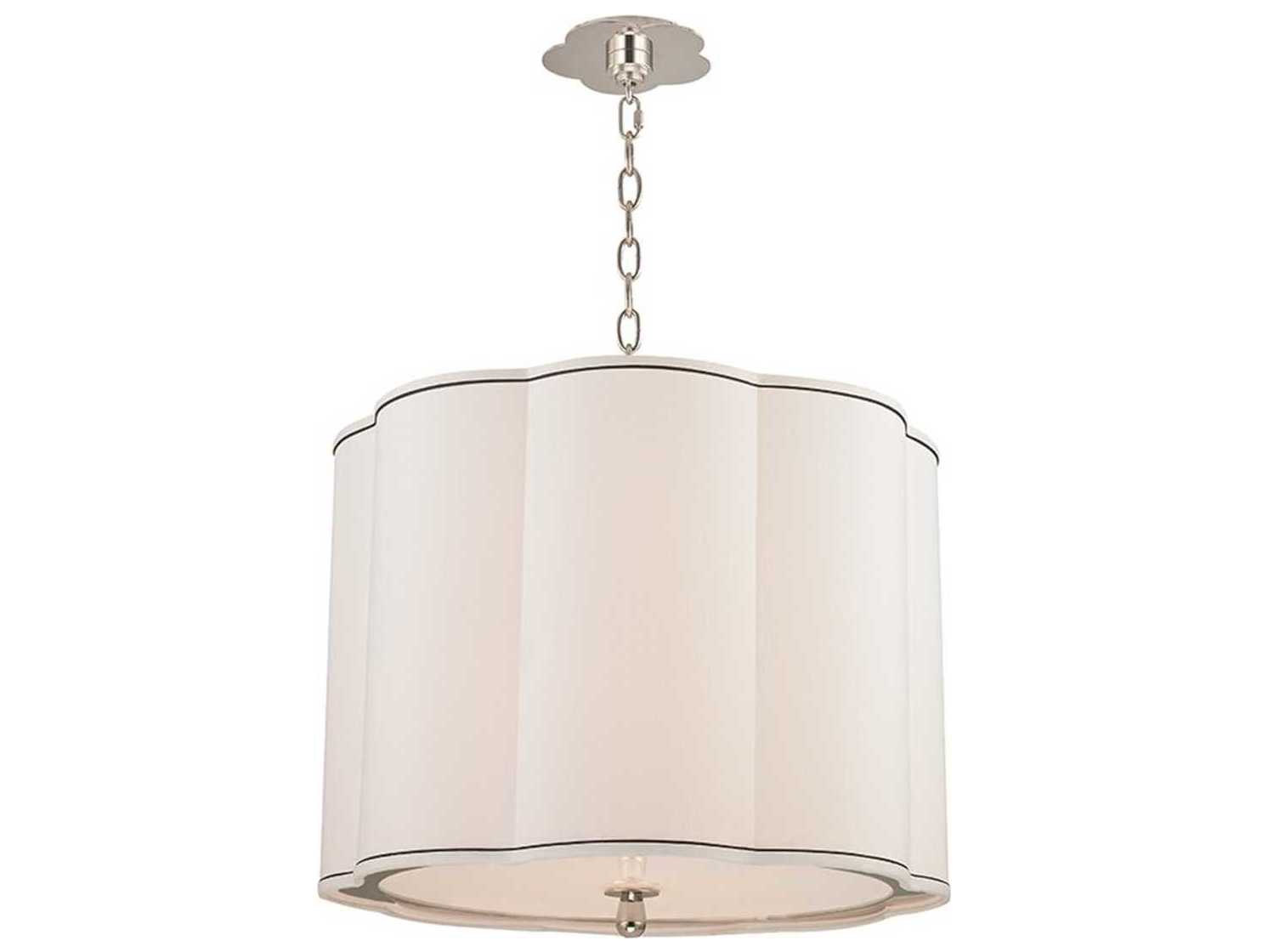 Hudson Valley Sweeny 4-Light Polished Nickel White Pendant
