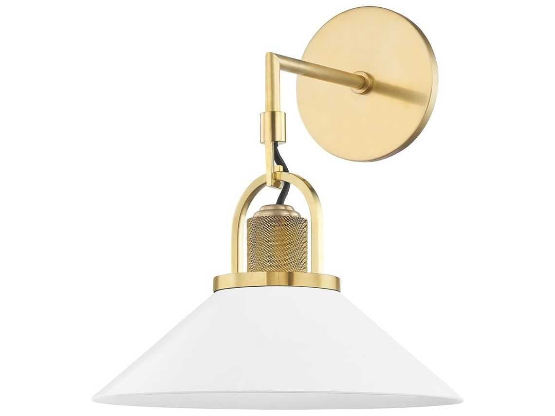 Hudson Valley Syosset 1-Light Aged Brass Wall Sconce