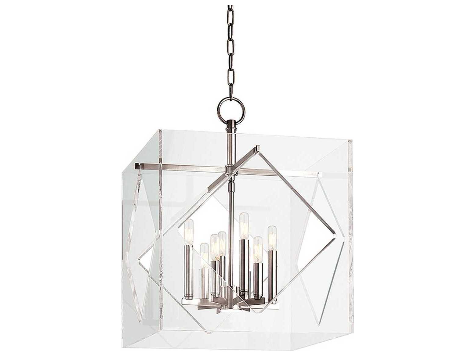 Hudson Valley Travis 8-Light Polished Nickel Clear Candelabra Chandelier