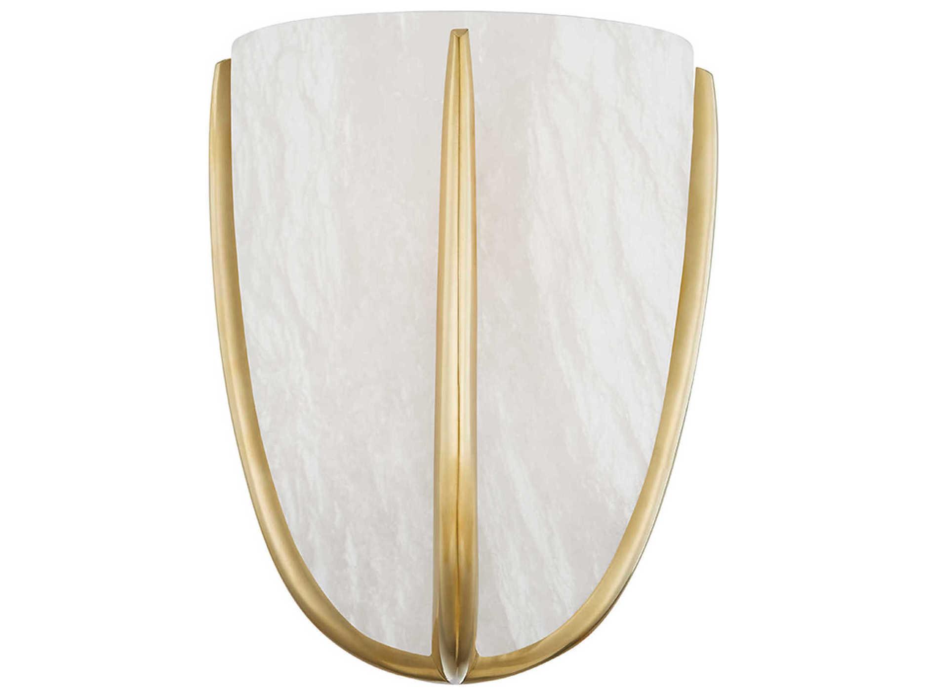Hudson Valley Wheatley 1-Light Aged Brass LED Wall Sconce
