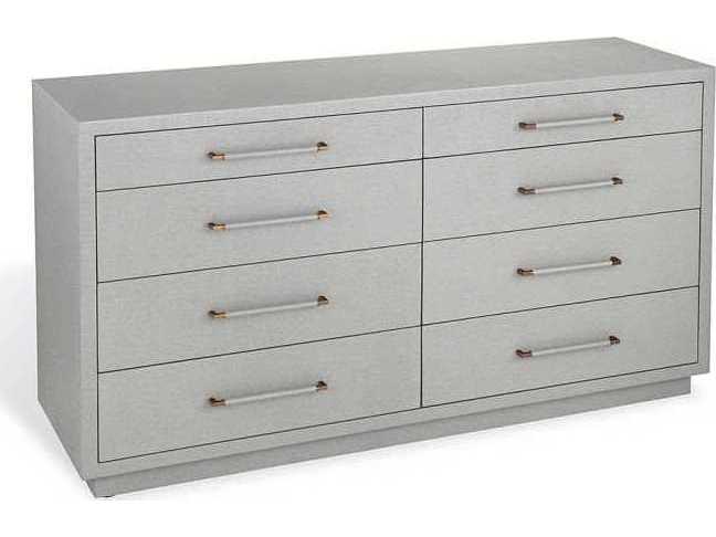 Interlude Home Taylor 8-Drawers Gray Double Dresser