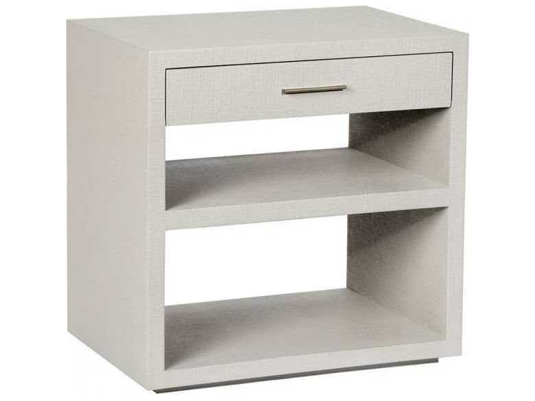 Interlude Home 1-Drawer White Chest Nightstand