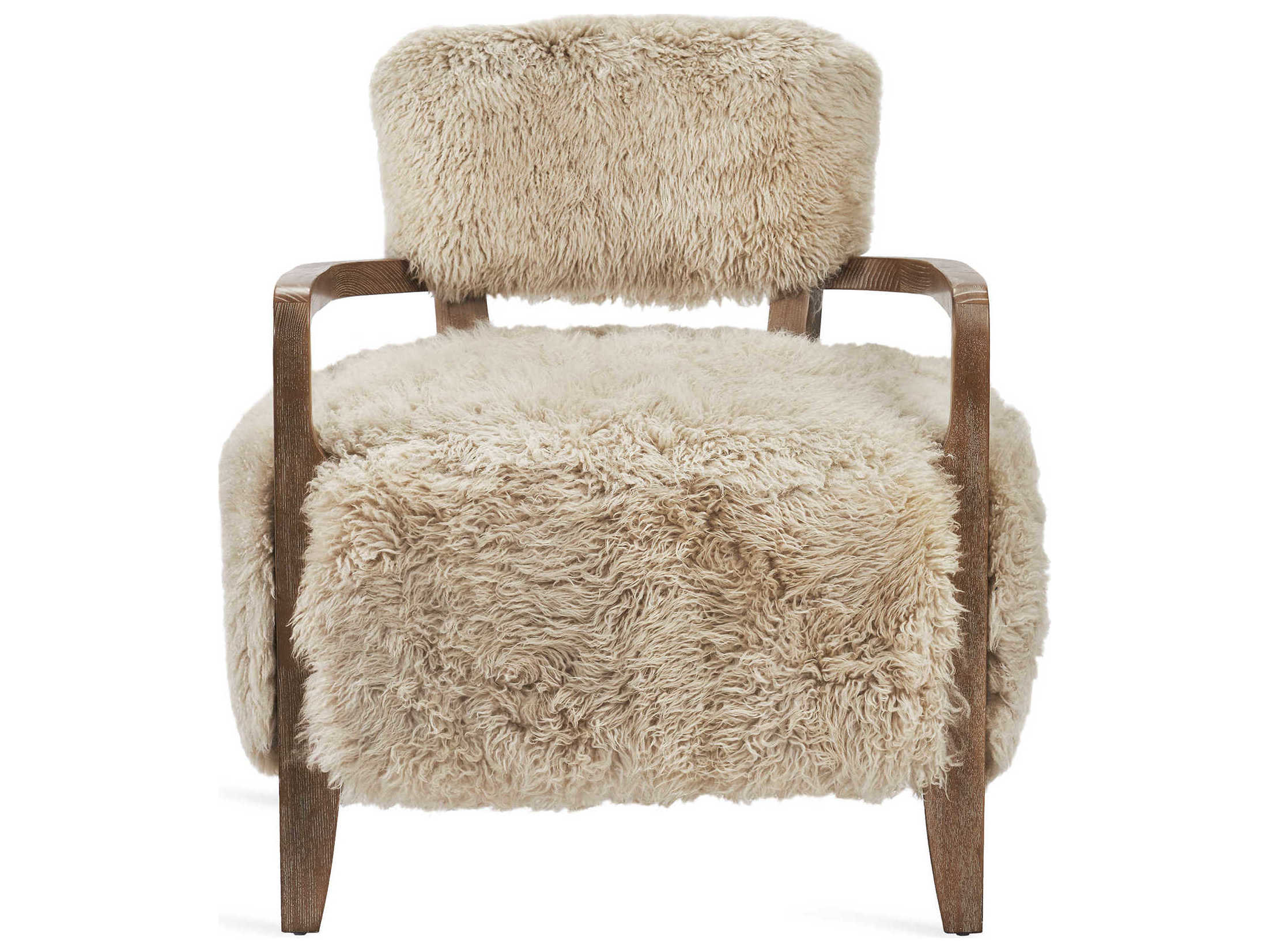 Interlude Home Royce Beige Fabric Accent Chair