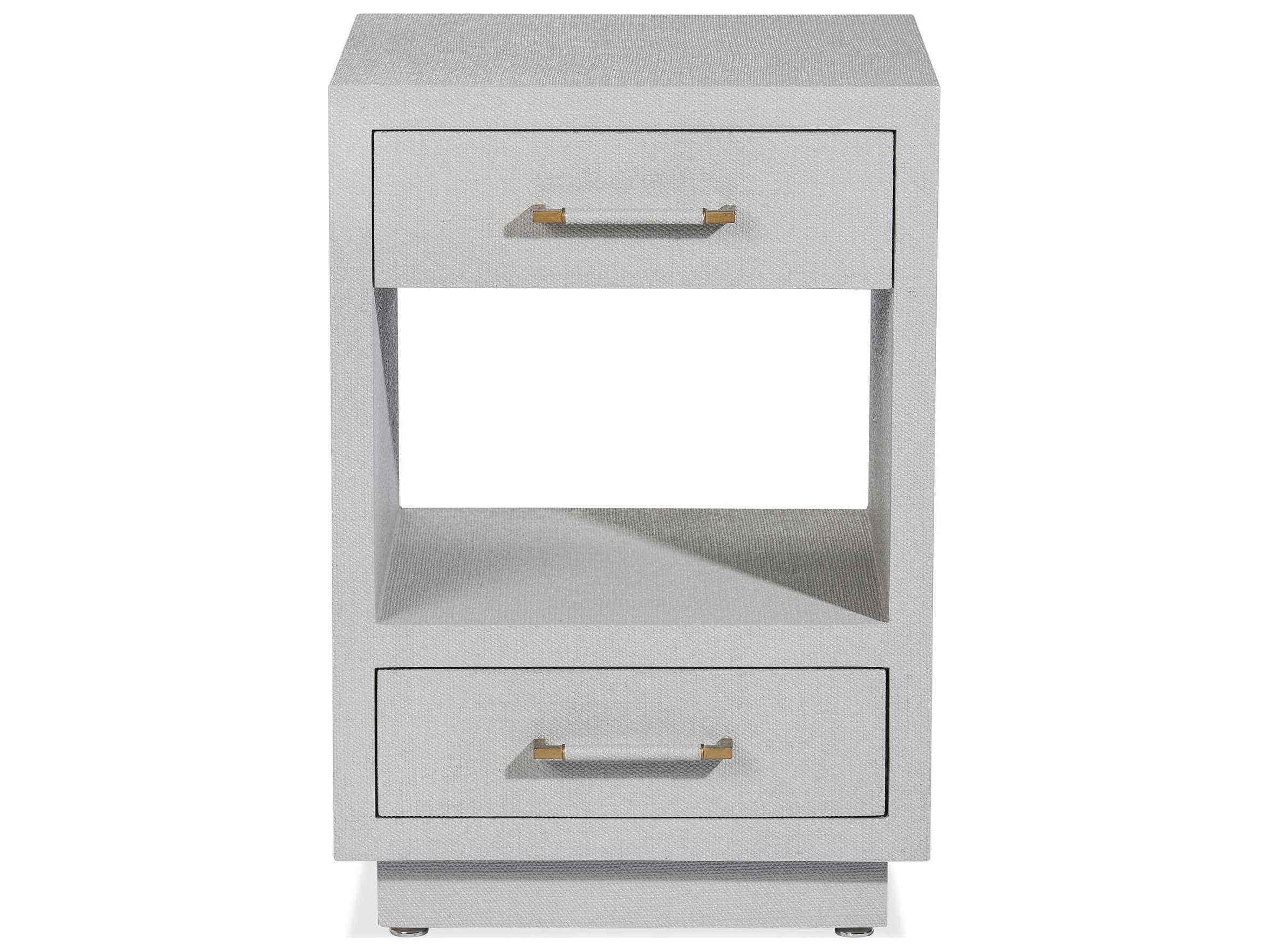 Interlude Home Taylor 2-Drawers Gold Chest Nightstand