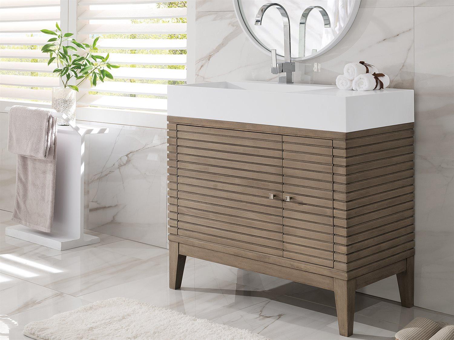 James Martin Linear 35" Single Vanity Cabinet