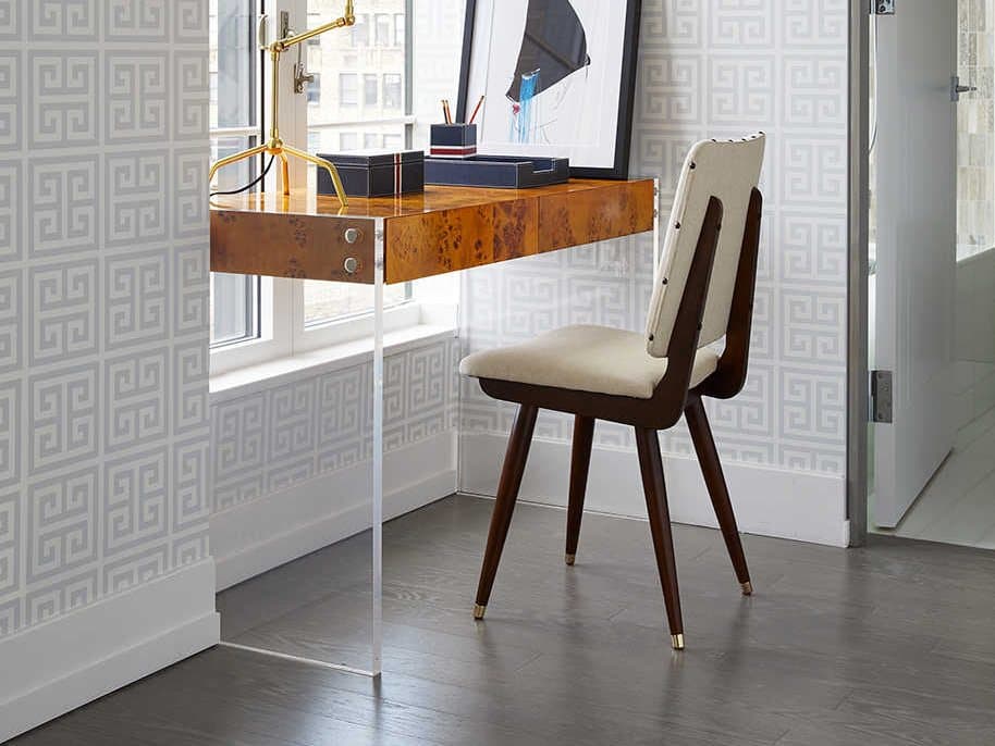 Jonathan Adler Bond Burled Mappa Brown Secretary Desk