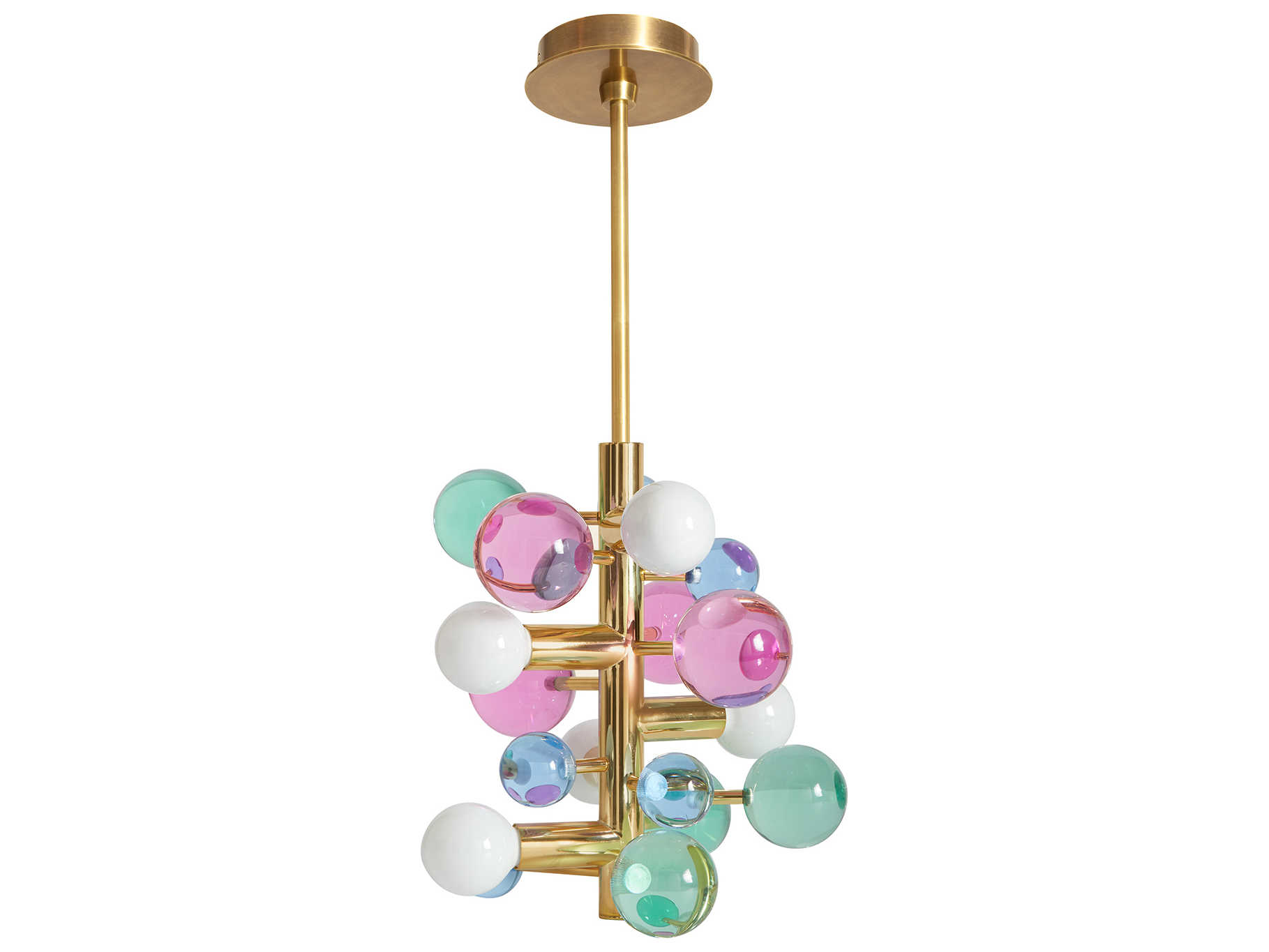 Jonathan Adler Globo 5-Light Multi Antique Brass Globe Pendant