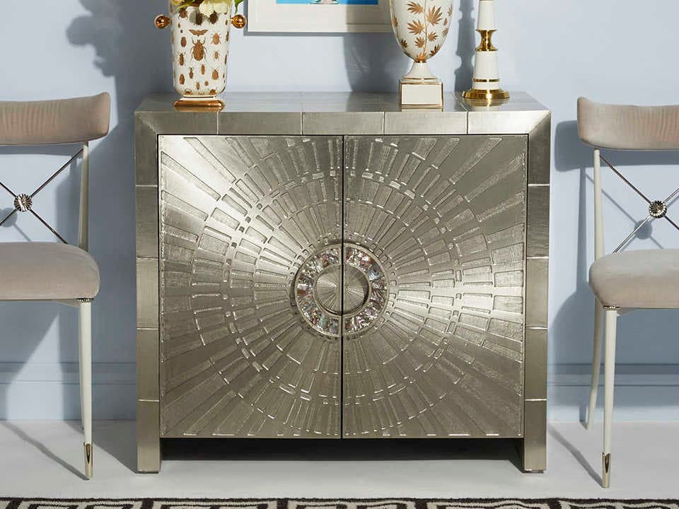 Jonathan Adler Talitha Nickel Silver Accent Chest