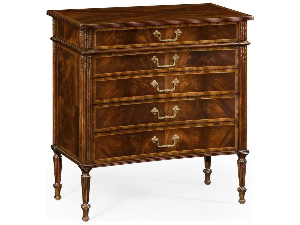 Jonathan Charles Jc Traditional 5-Drawers Brown Acacia Wood Dresser