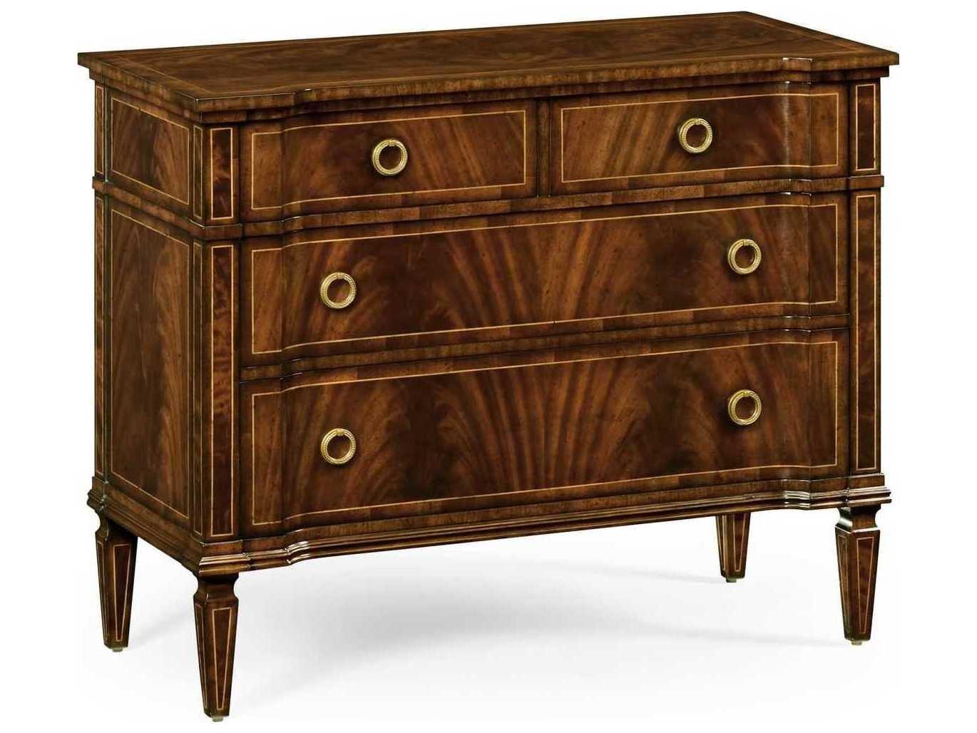 Jonathan Charles Jc Traditional 4-Drawers Brown Acacia Wood Double Dresser