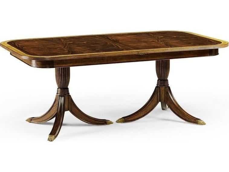 Jonathan Charles Buckingham Rectangular Wood Antique Mahogany Dining Table