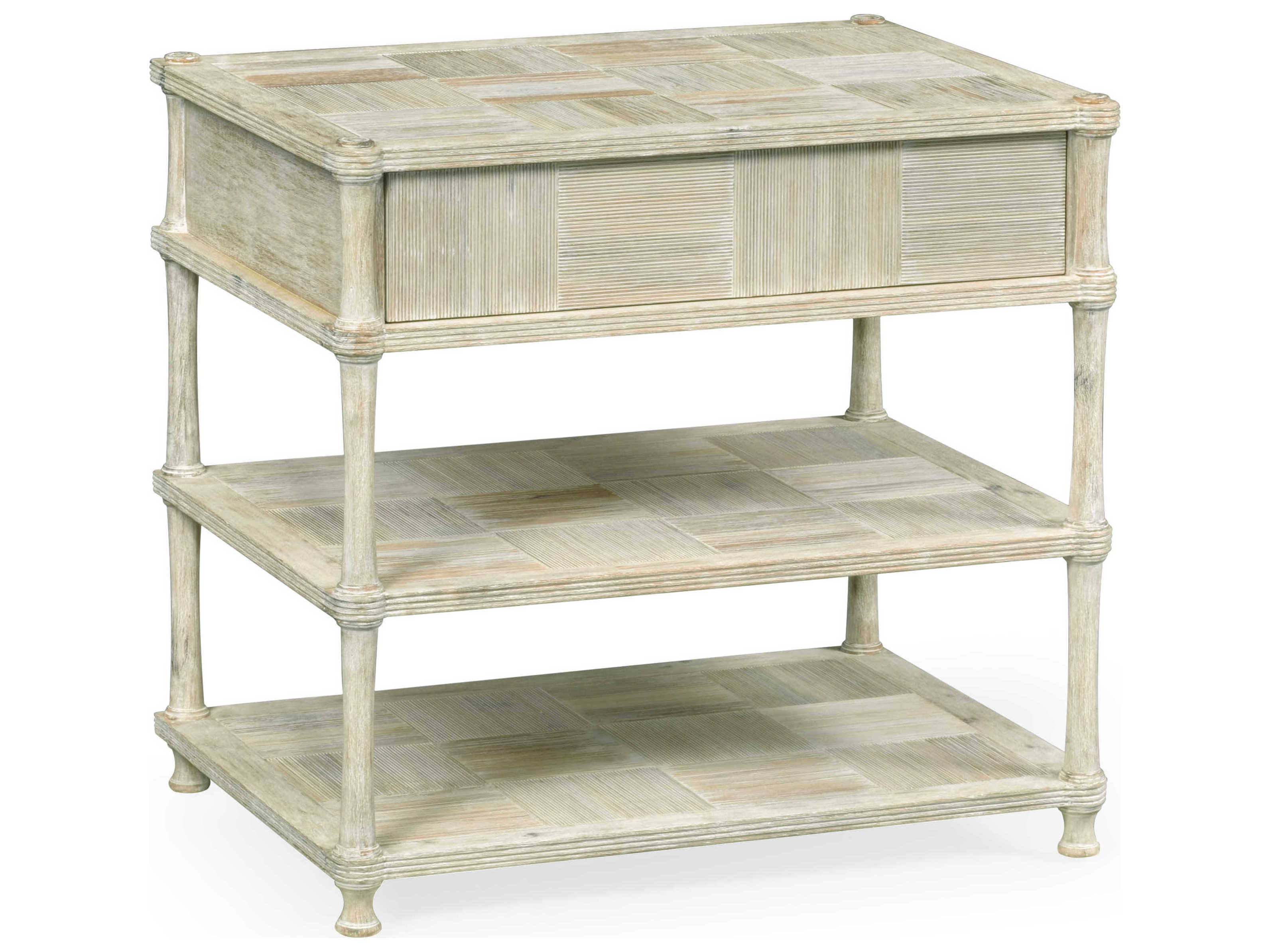 Jonathan Charles William Yeoward 3-Drawers White Acacia Wood Dresser