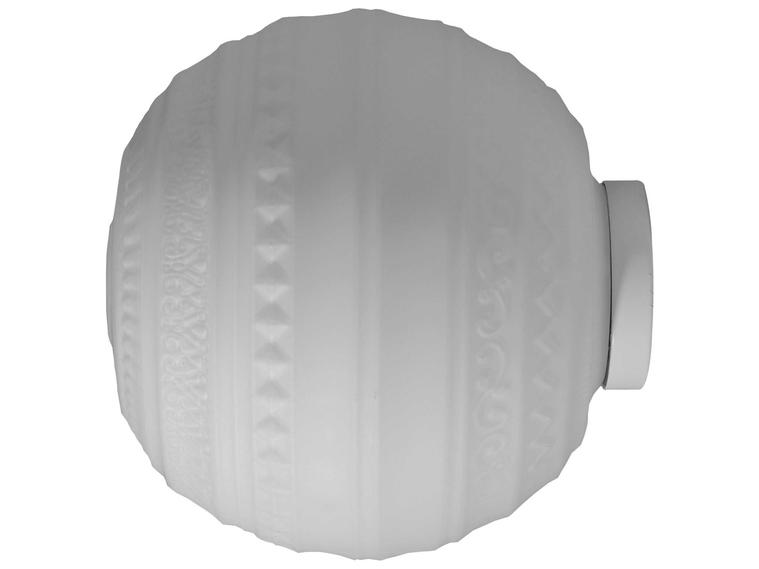 Karman Braille 1-Light White Glass LED Wall Sconce