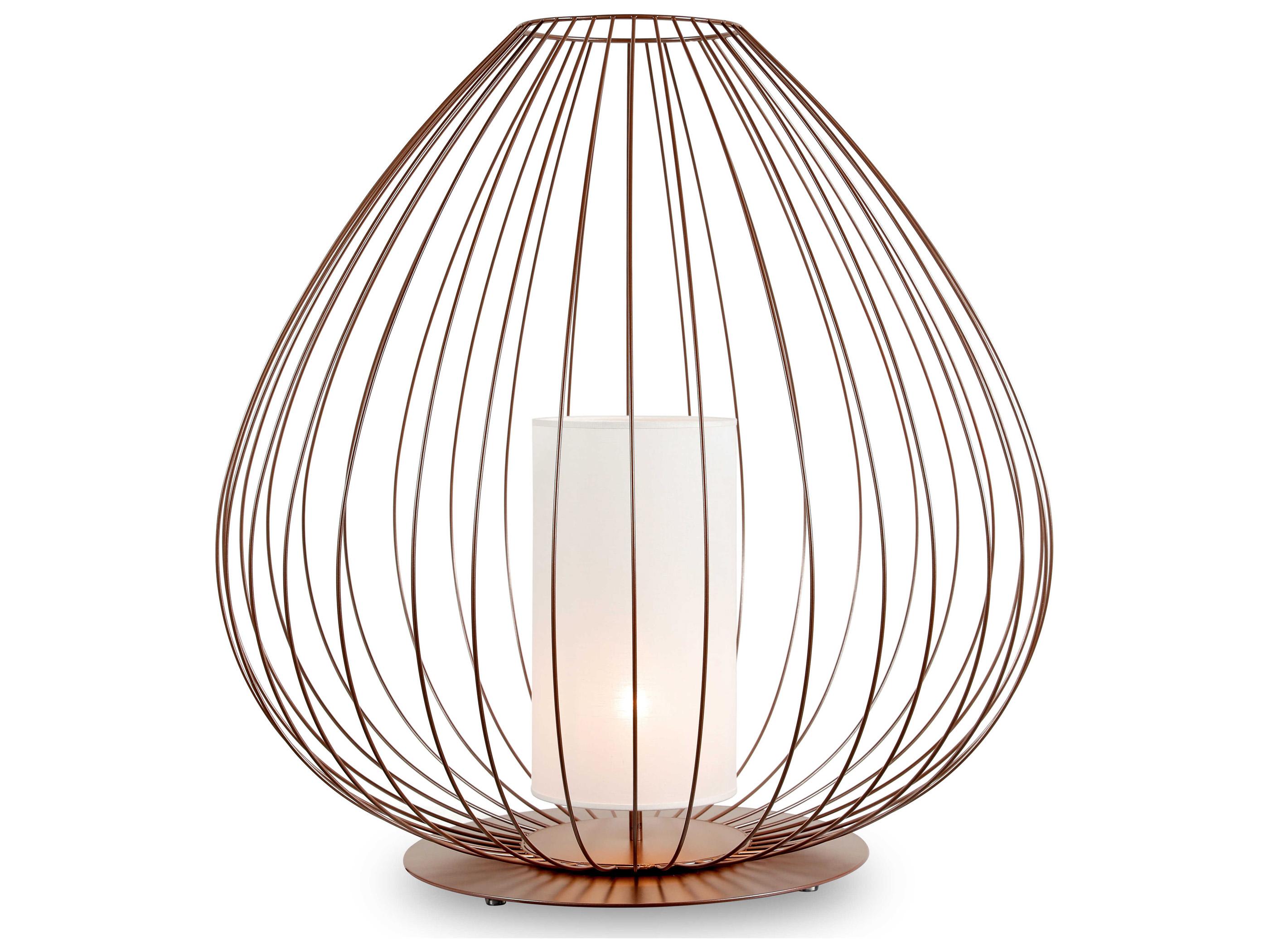 Karman Cell LED Lacquered Glossy Bronze Table Lamp