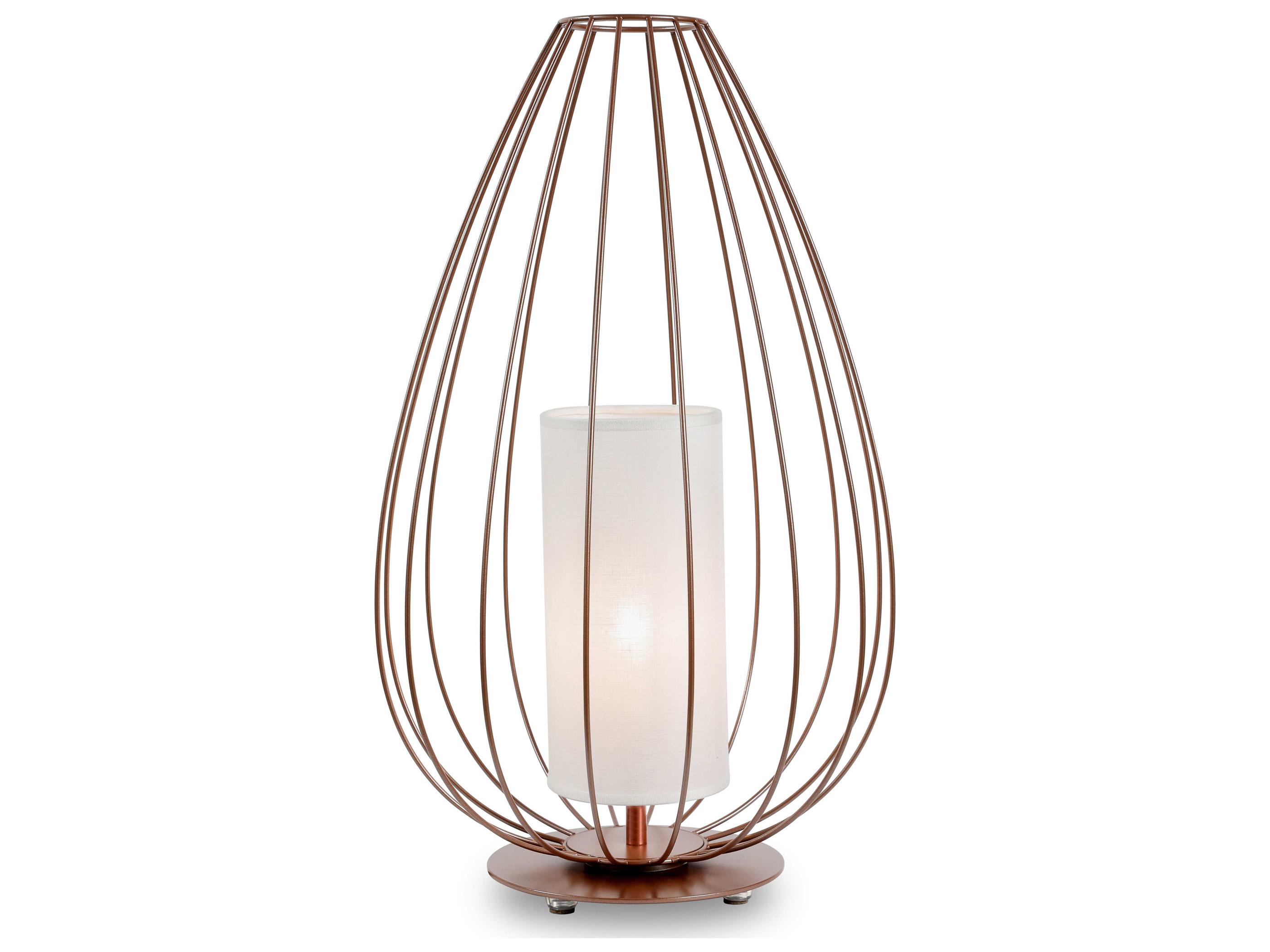 Karman Cell LED Lacquered Glossy Bronze Table Lamp