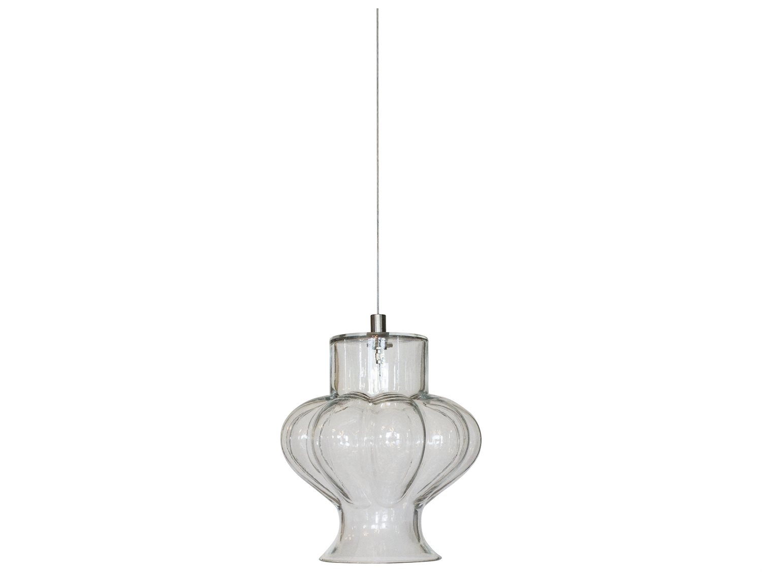 Karman Ceraunavolta 1-Light Transparent Clear Glass LED Geometric Mini Pendant