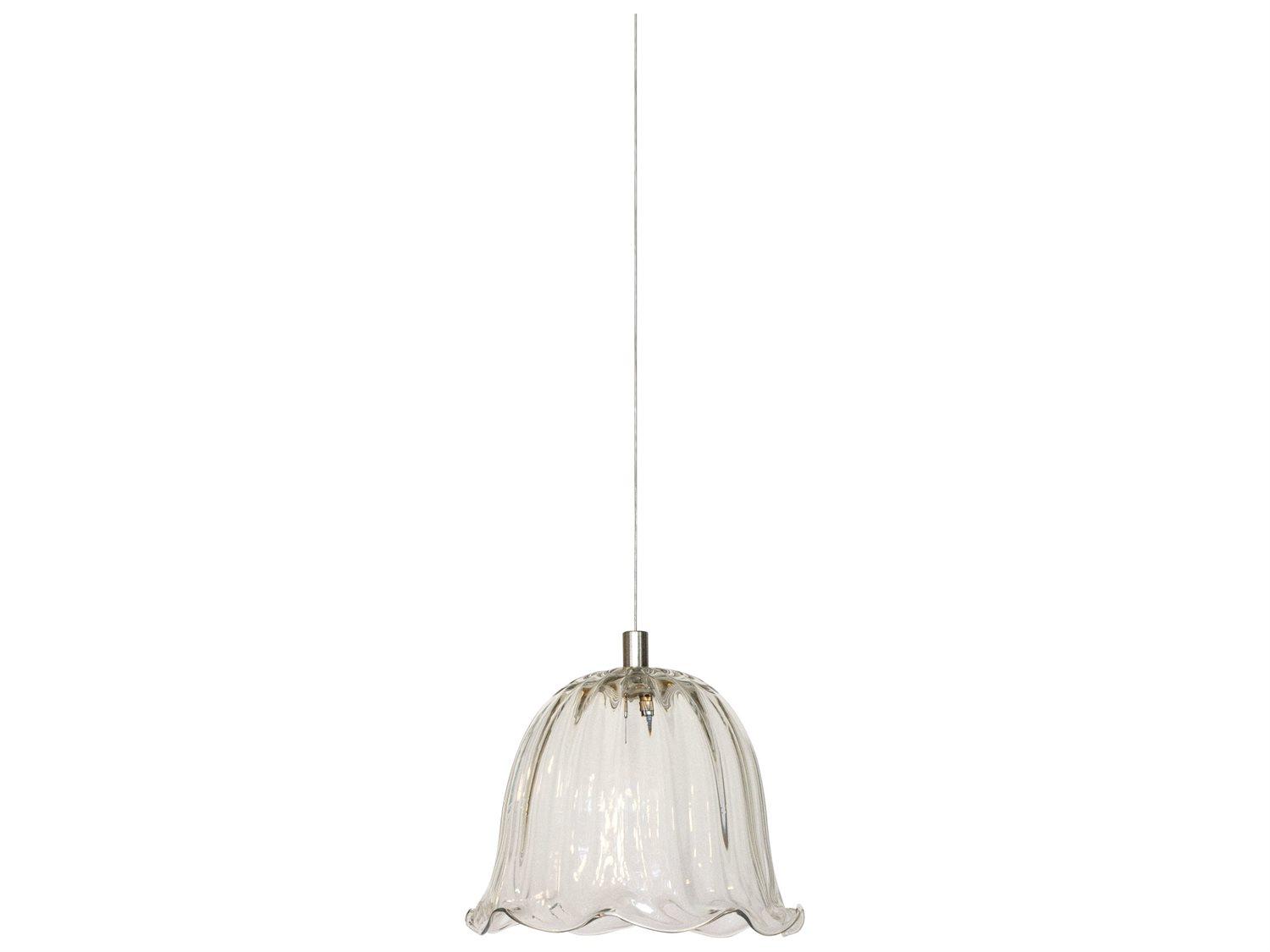 Karman Ceraunavolta 1-Light Transparent Clear Glass LED Geometric Mini Pendant
