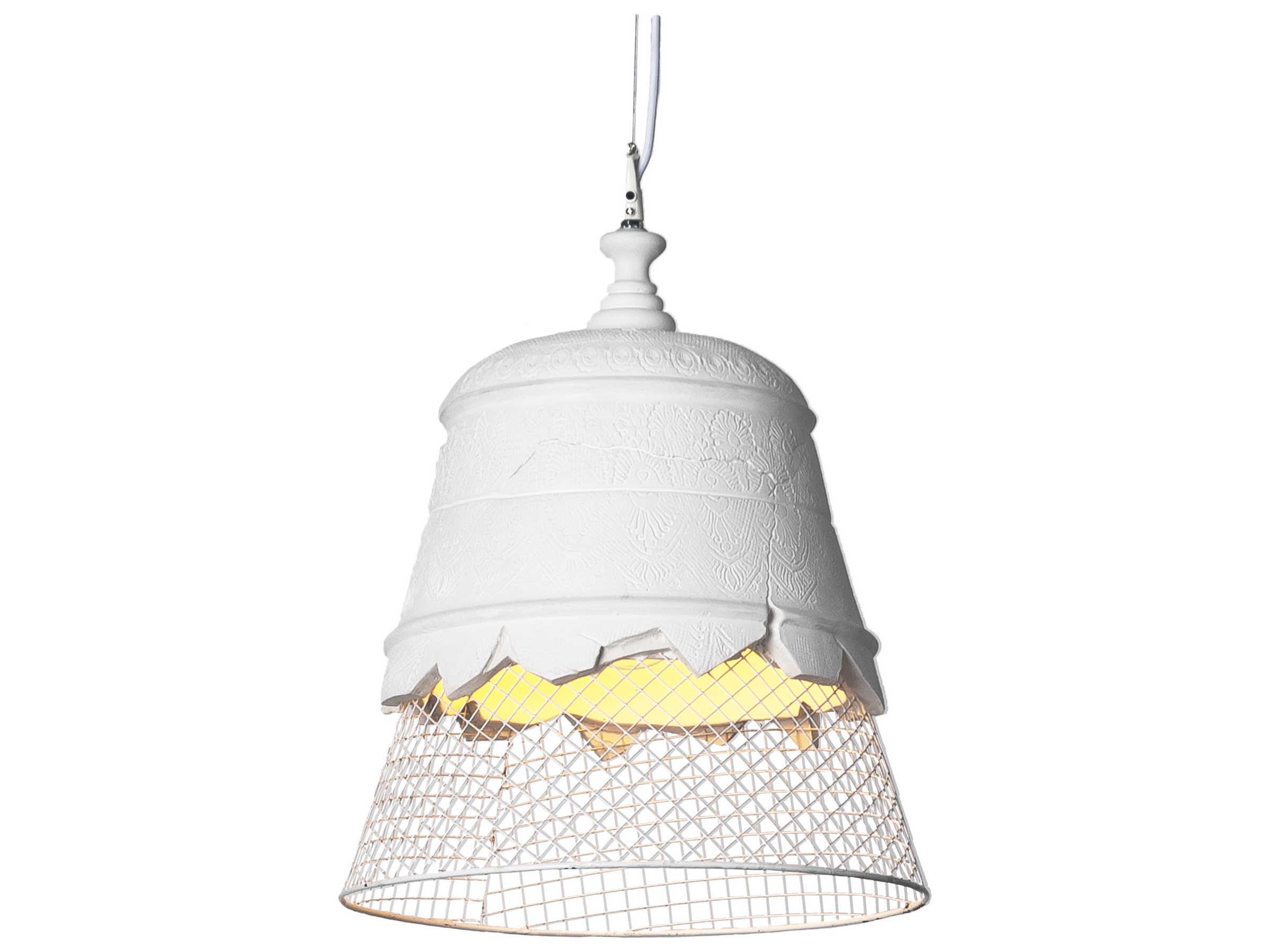 Karman Domenica 1-Light White LED Bell Pendant