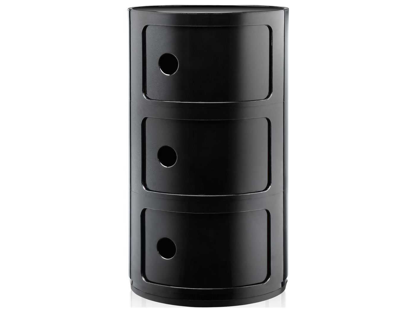 Kartell Componibili Black File Cabinet